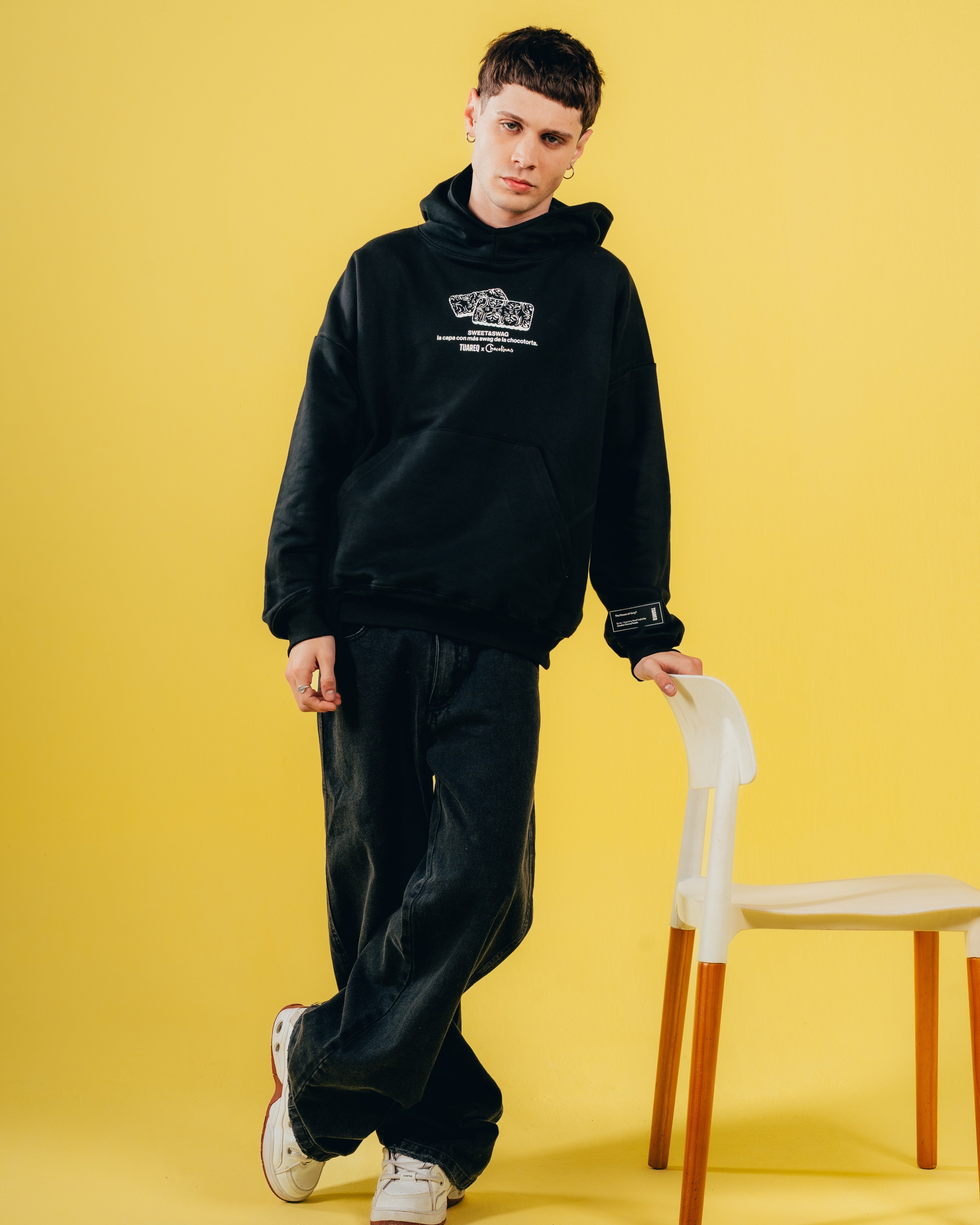 HOODIE EXTRAHEAVY [ CHOCOLINAS ] COOKIE BLACK