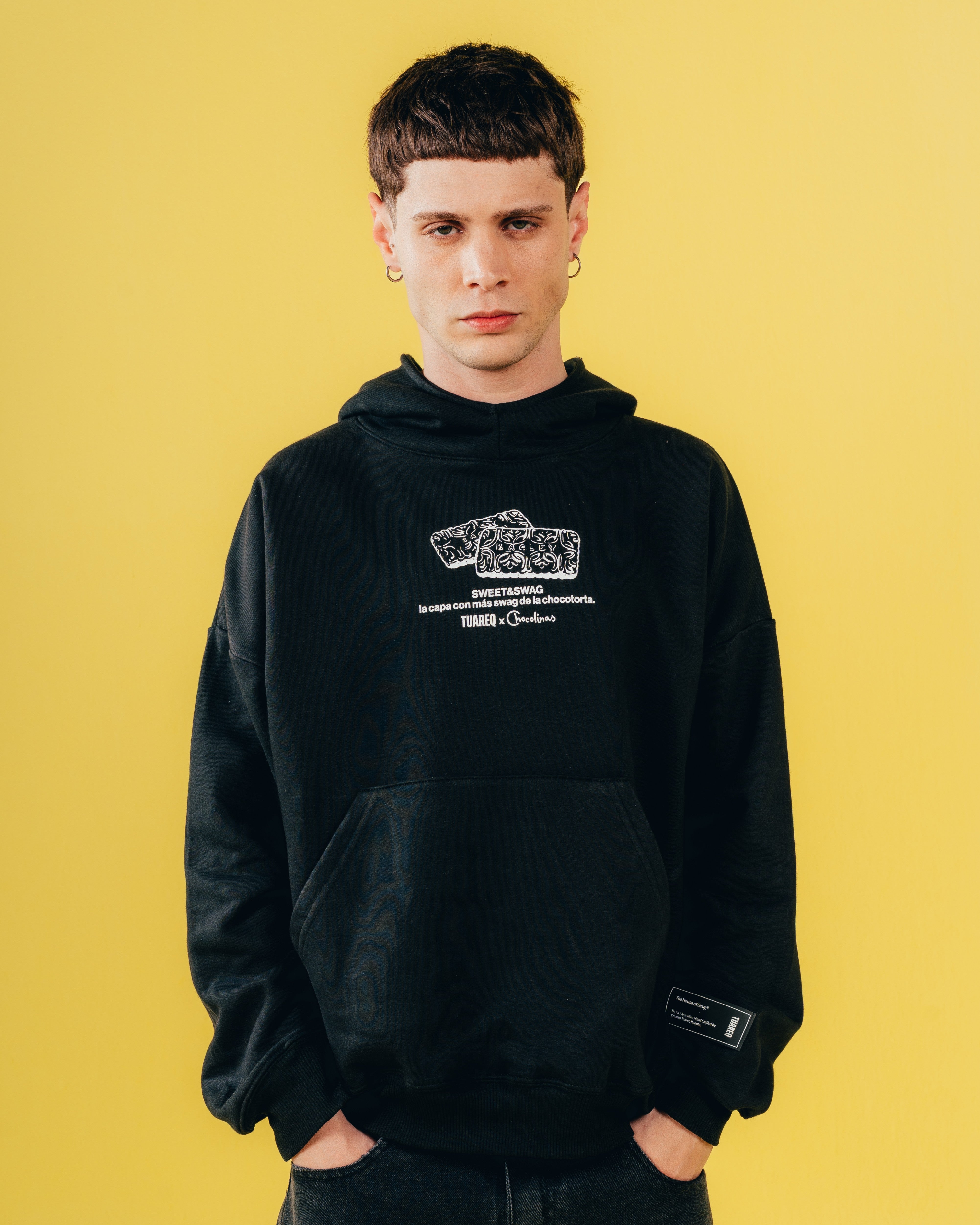HOODIE EXTRAHEAVY [ CHOCOLINAS ] COOKIE BLACK