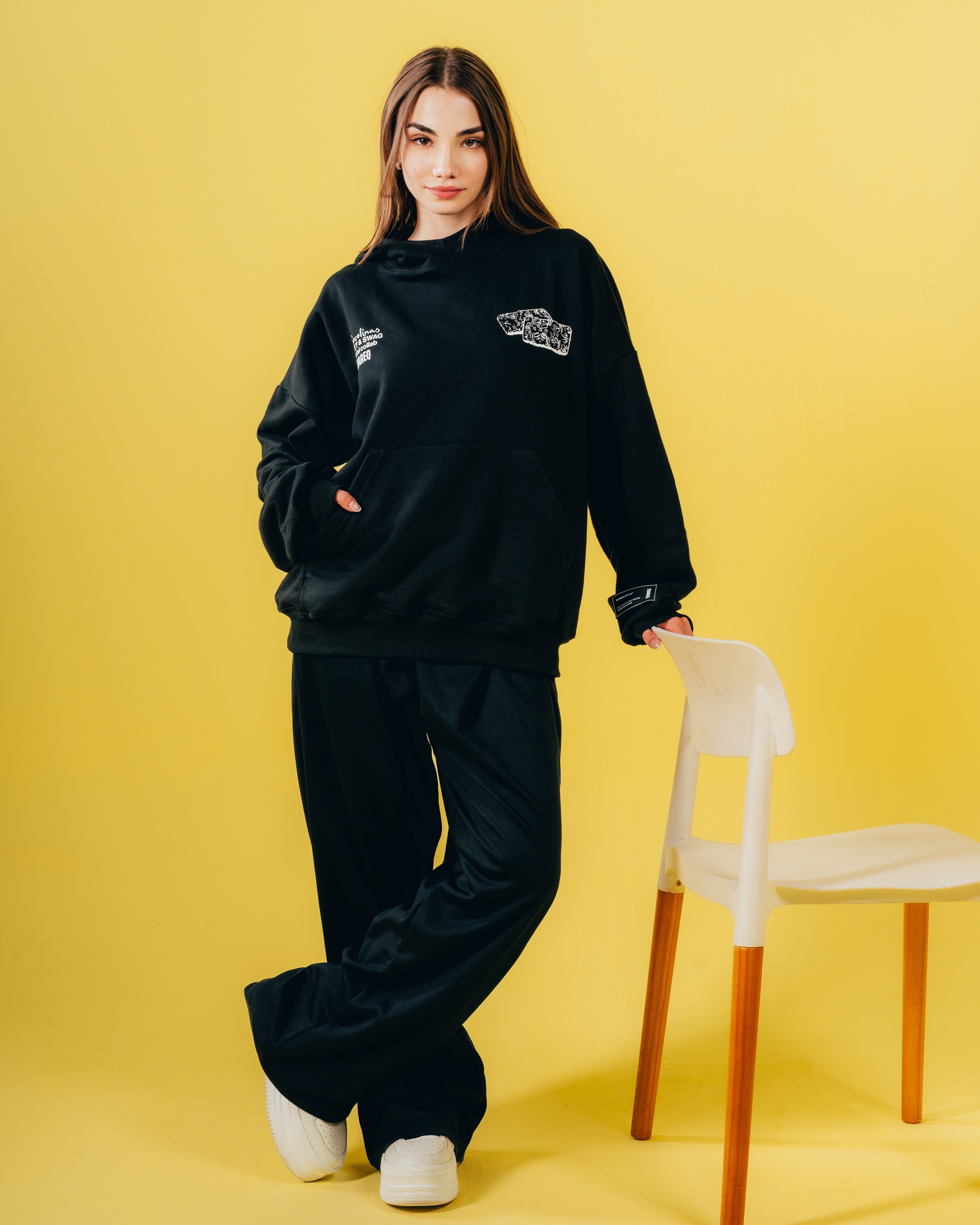 HOODIE EXTRAHEAVY [ CHOCOLINAS ] SWEET BLACK