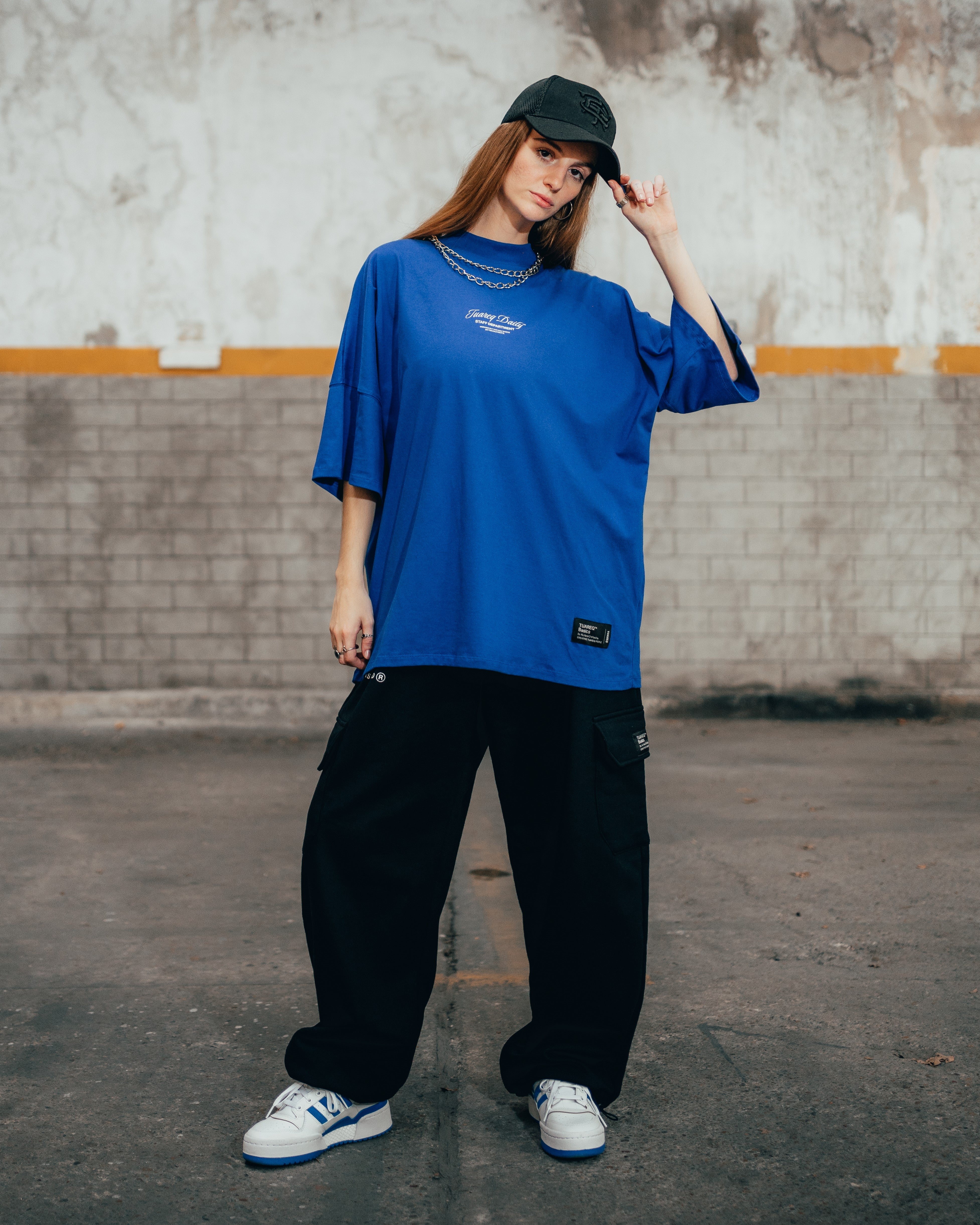 REMERA SEMIBOXY [ DAILY ] AZUL