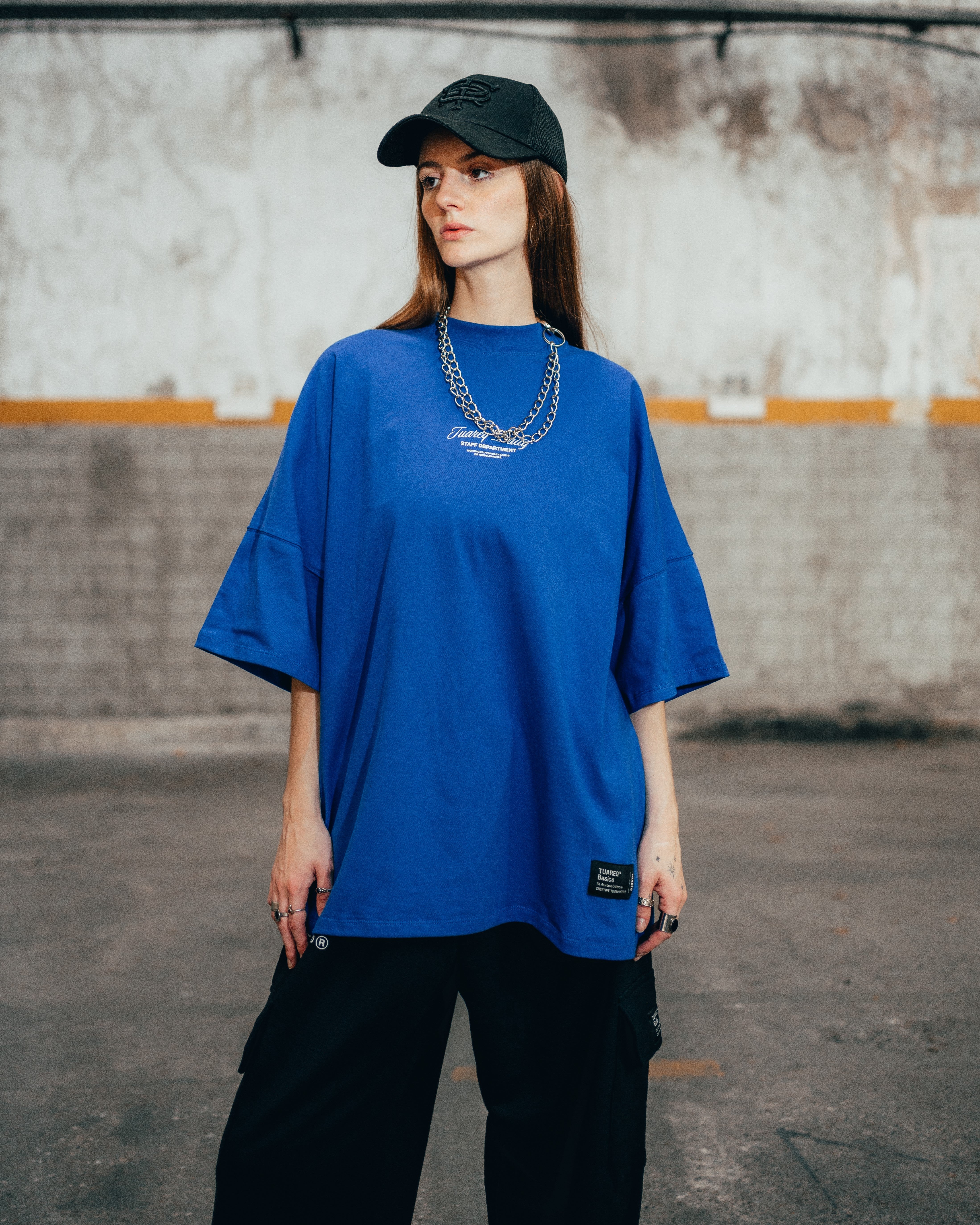 REMERA SEMIBOXY [ DAILY ] AZUL