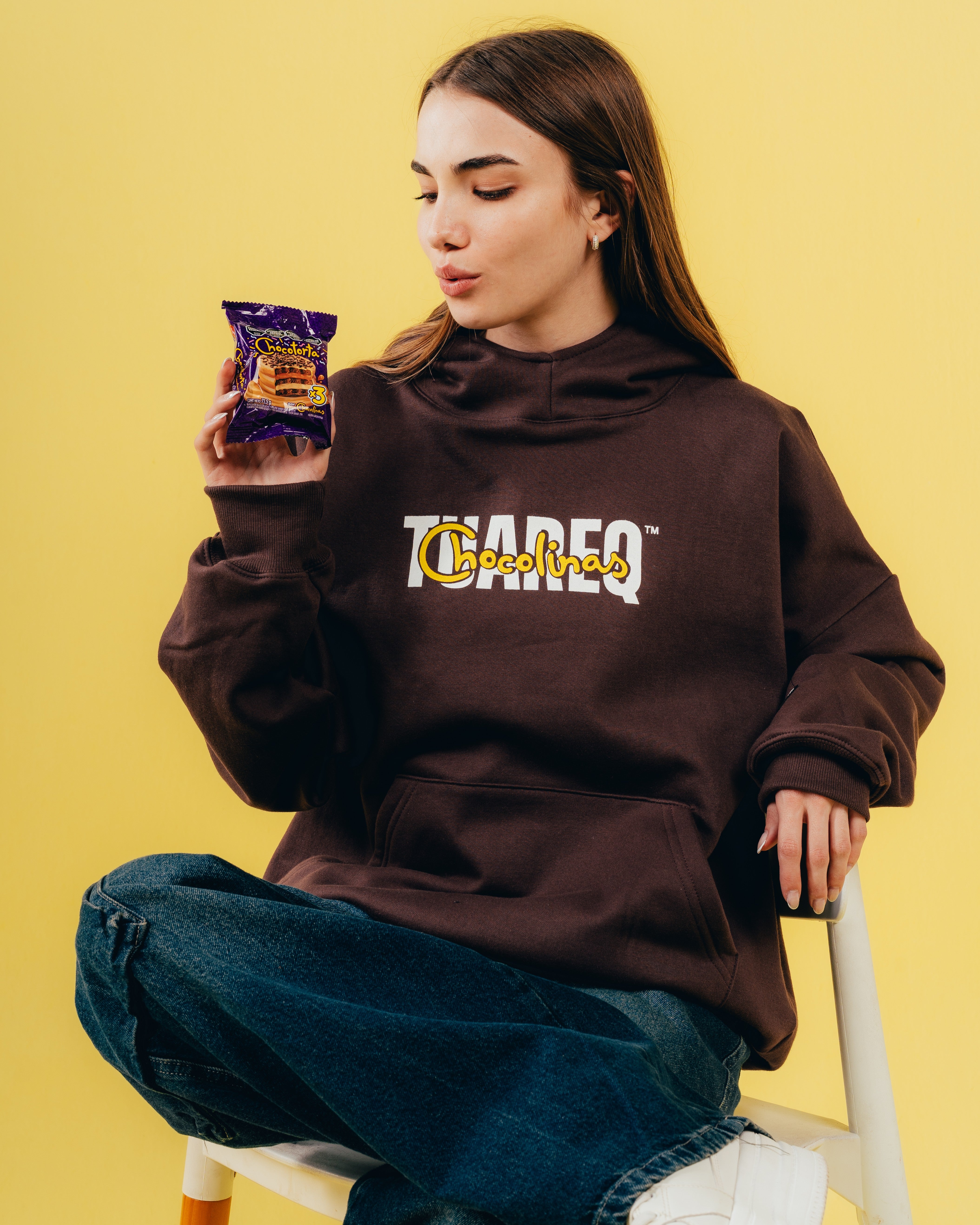 HOODIE EXTRAHEAVY [ CHOCOLINAS ] CHOCOSWAG BROWN