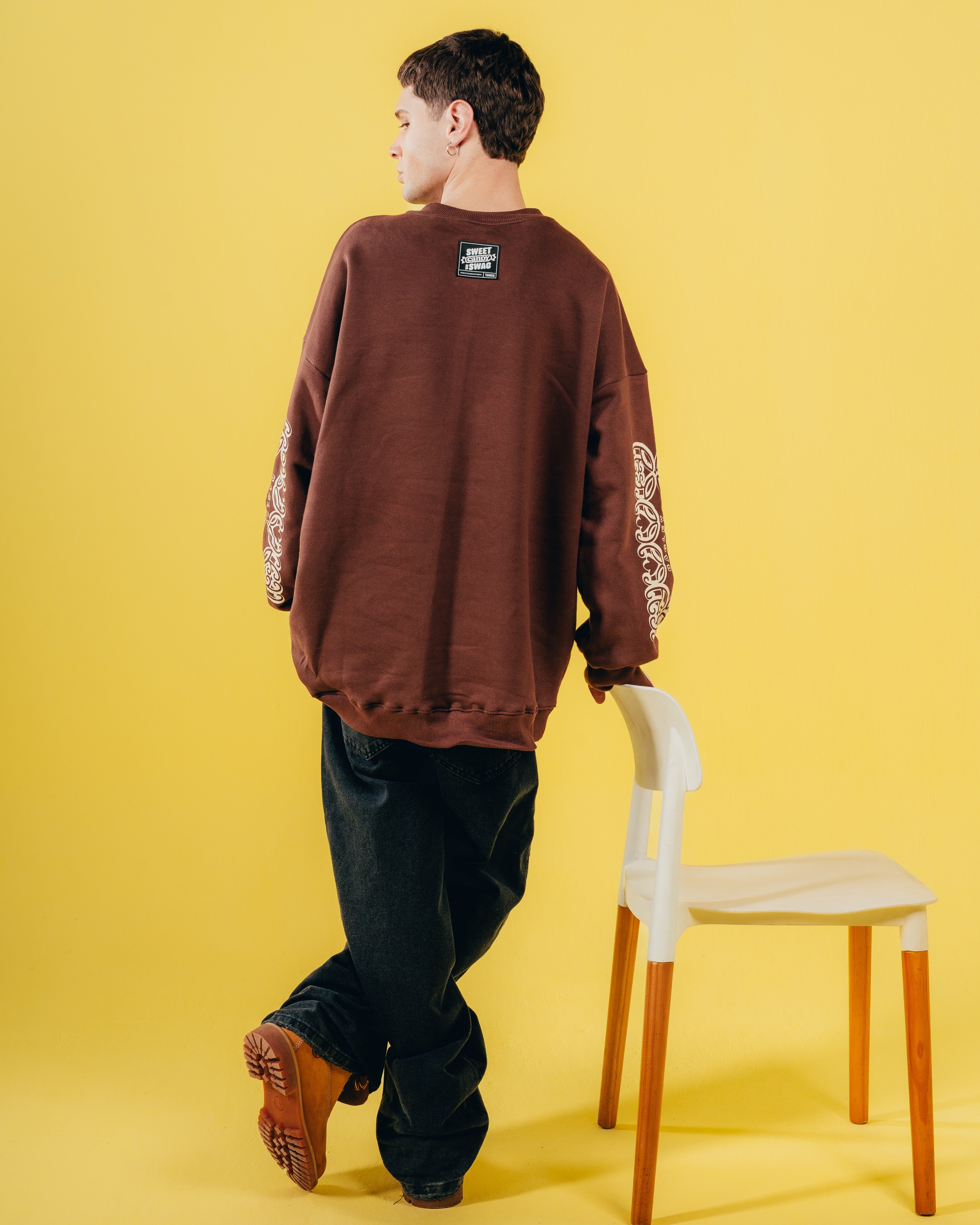 CREWNECK [ CHOCOLINAS ] MOSAICO BROWN