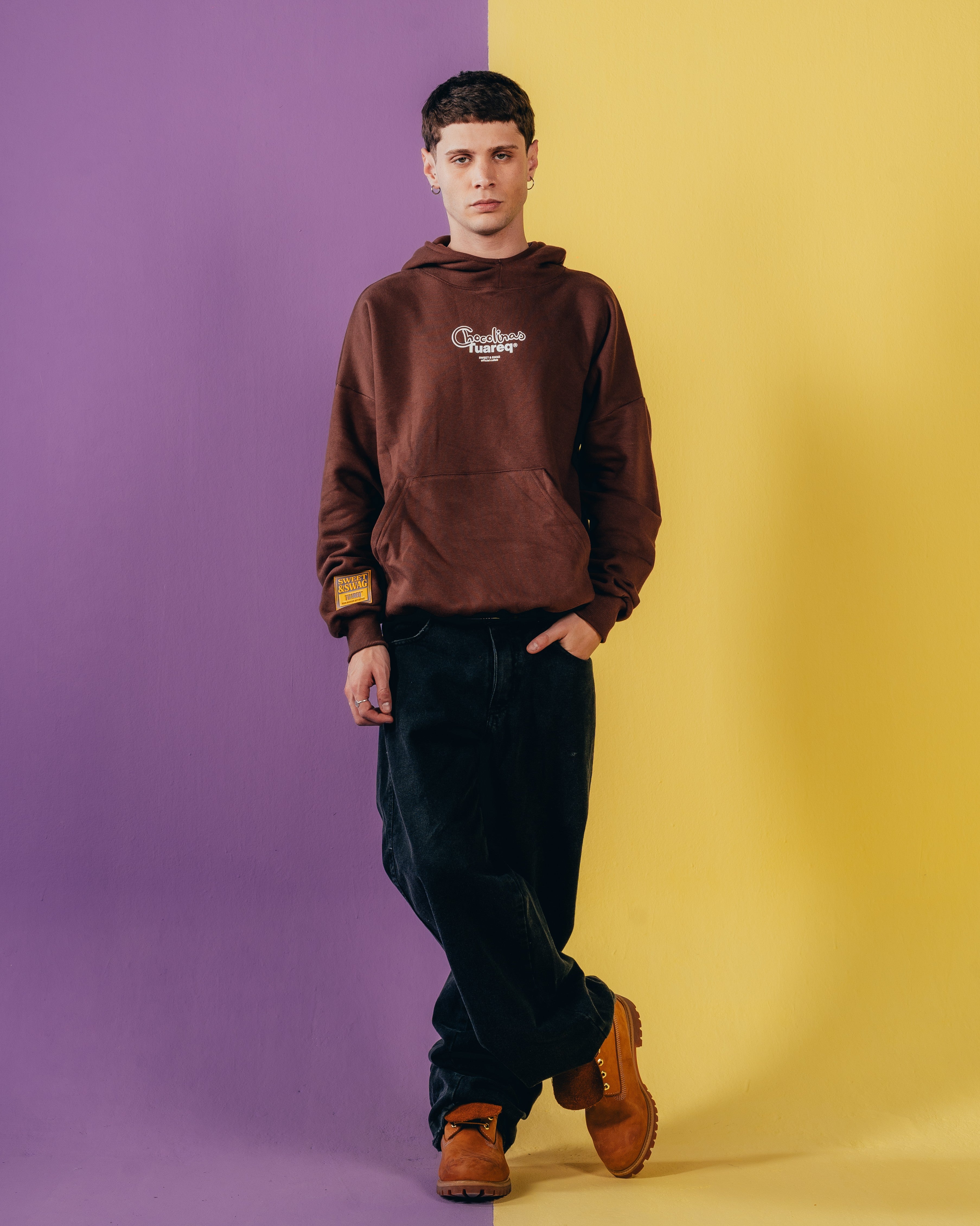 HOODIE EXTRAHEAVY [ CHOCOLINAS ] LEYENDA BROWN