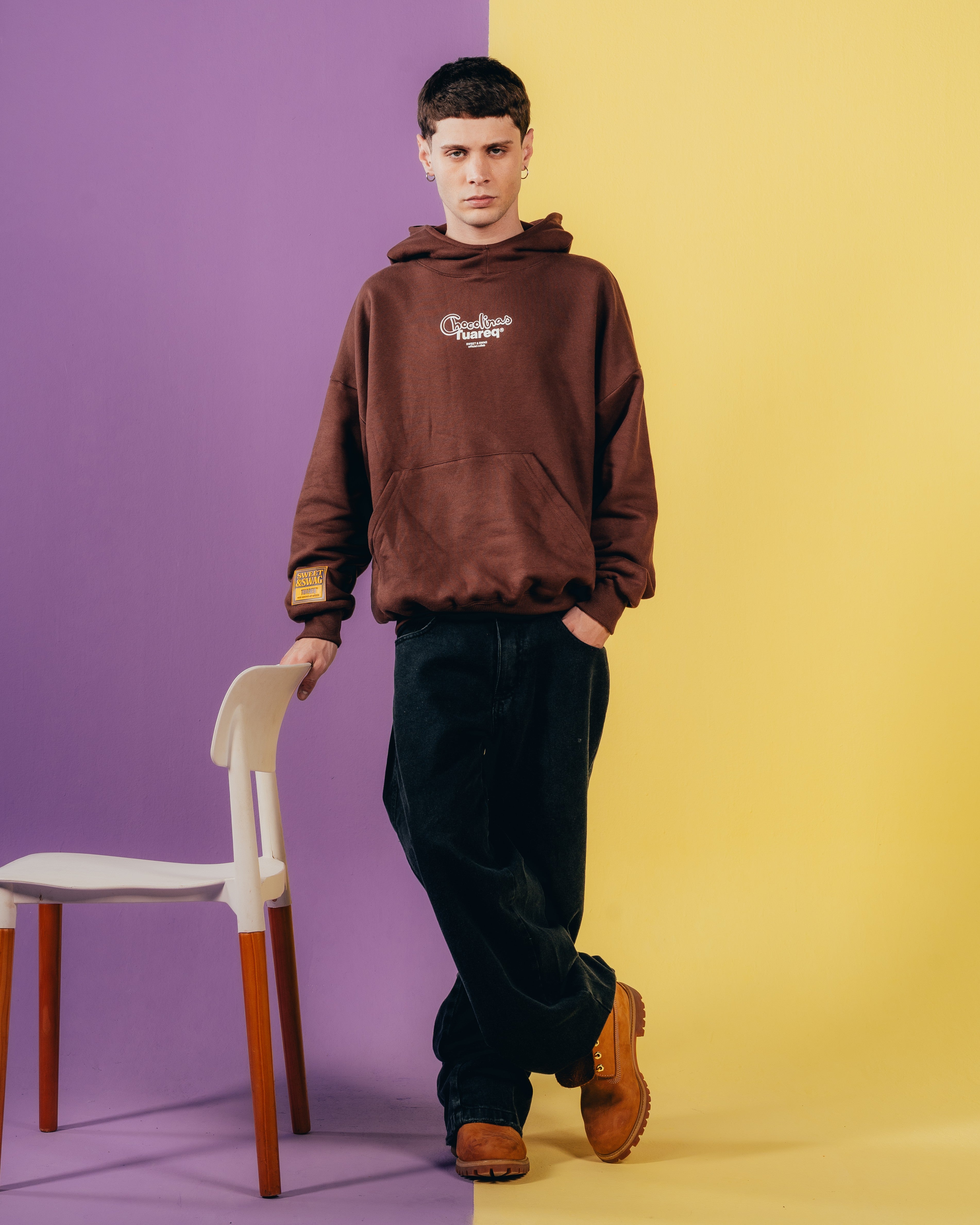 HOODIE EXTRAHEAVY [ CHOCOLINAS ] LEYENDA BROWN
