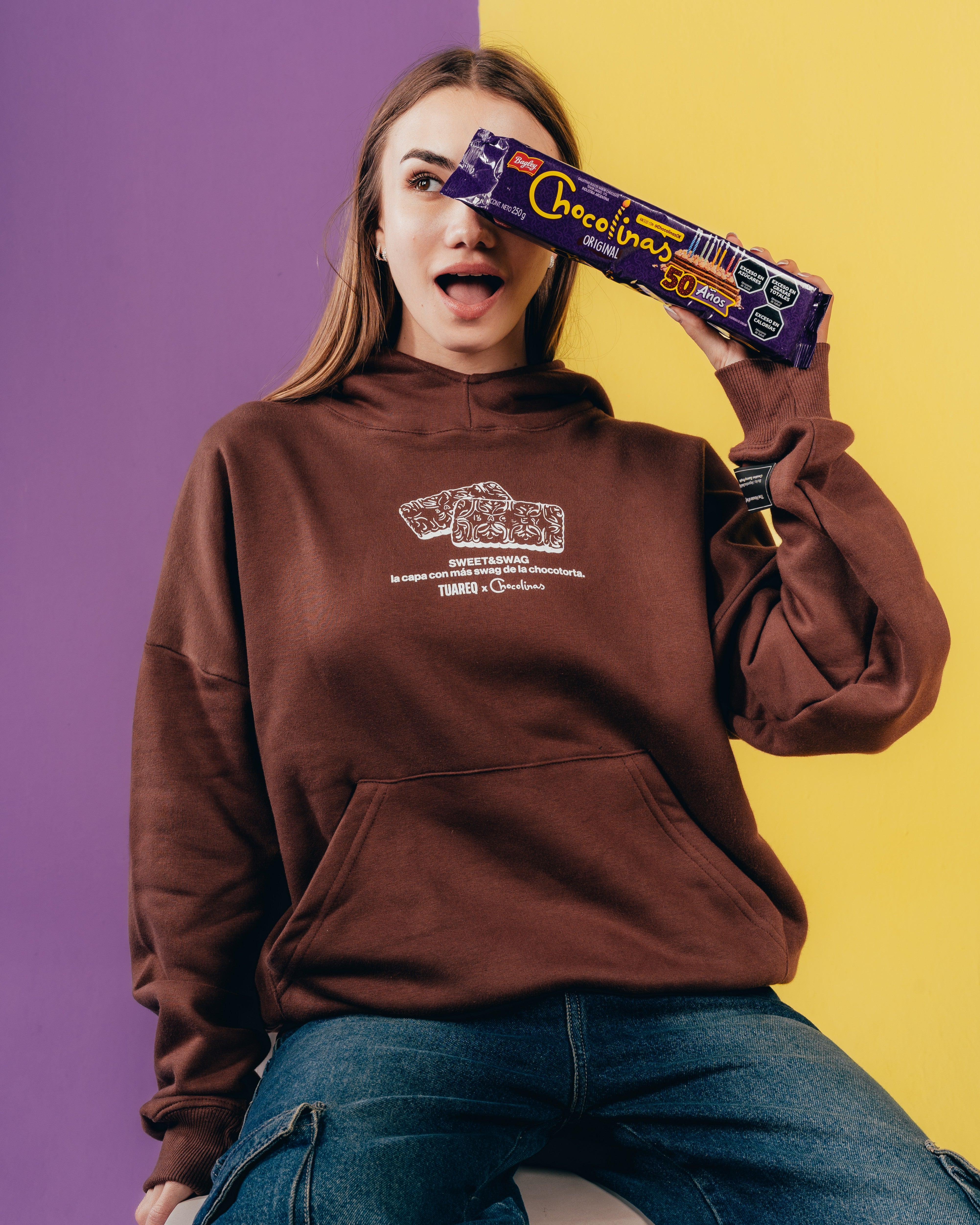 HOODIE EXTRAHEAVY [ CHOCOLINAS ] COOKIE BROWN