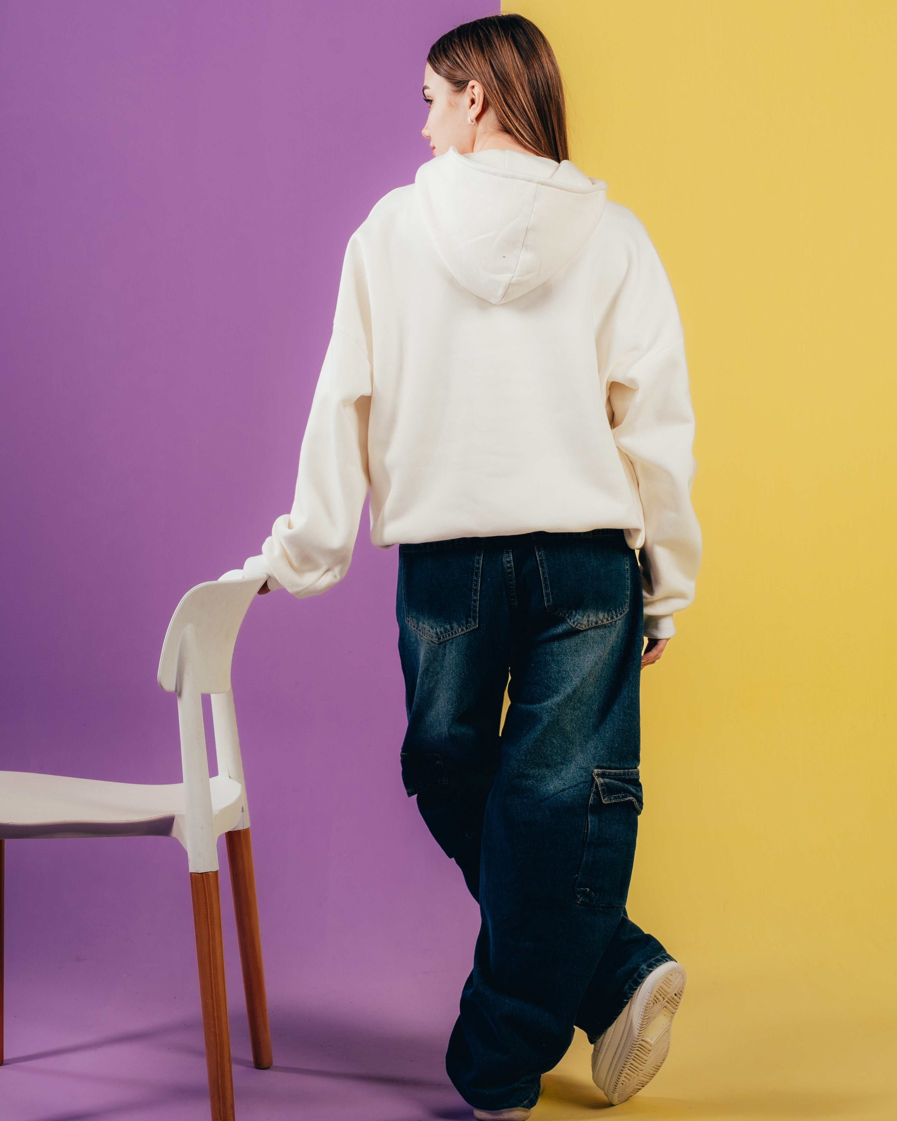 HOODIE EXTRAHEAVY [ CHOCOLINAS ] SWEET WHITE