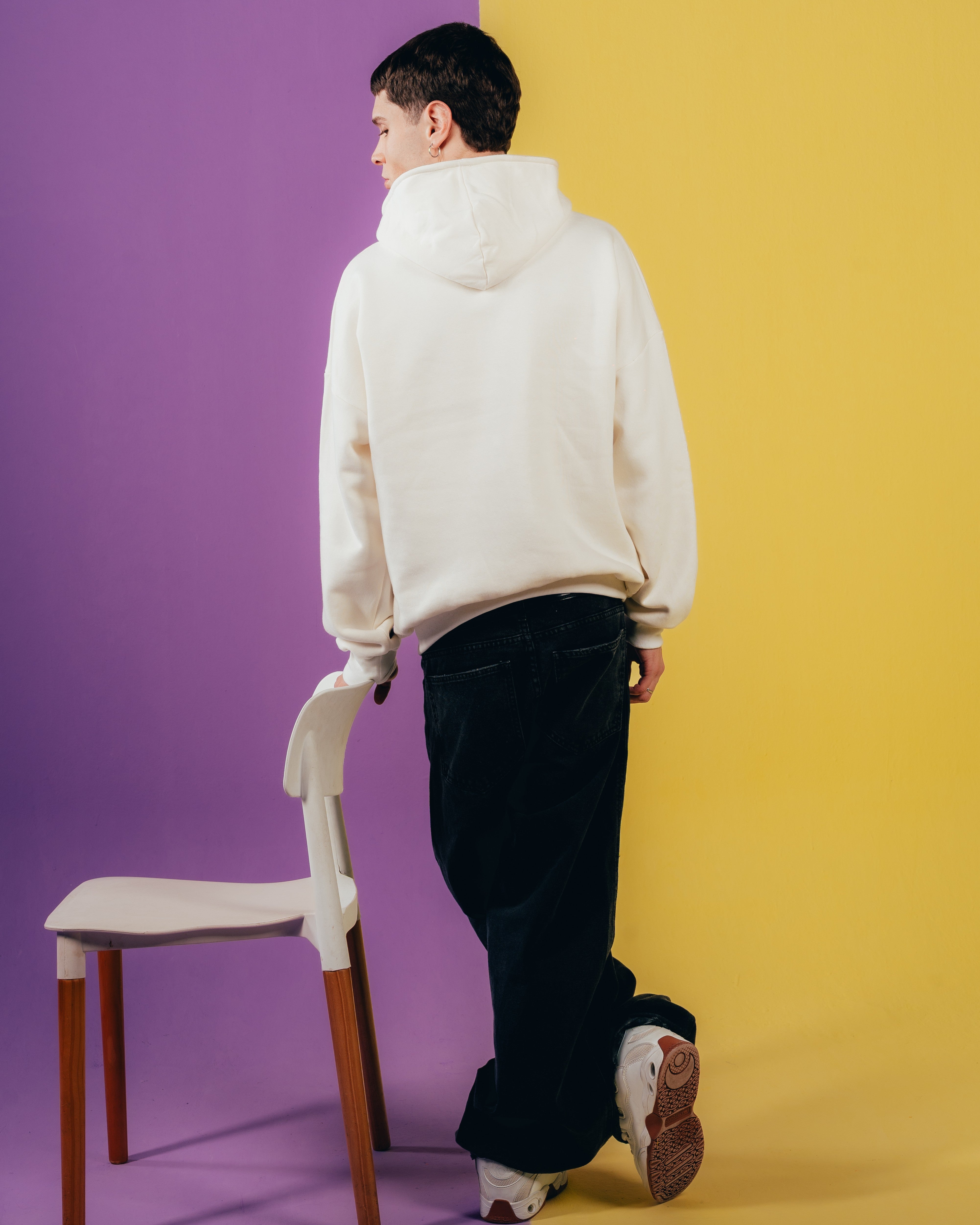 HOODIE EXTRAHEAVY [ CHOCOLINAS ] COOKIE WHITE