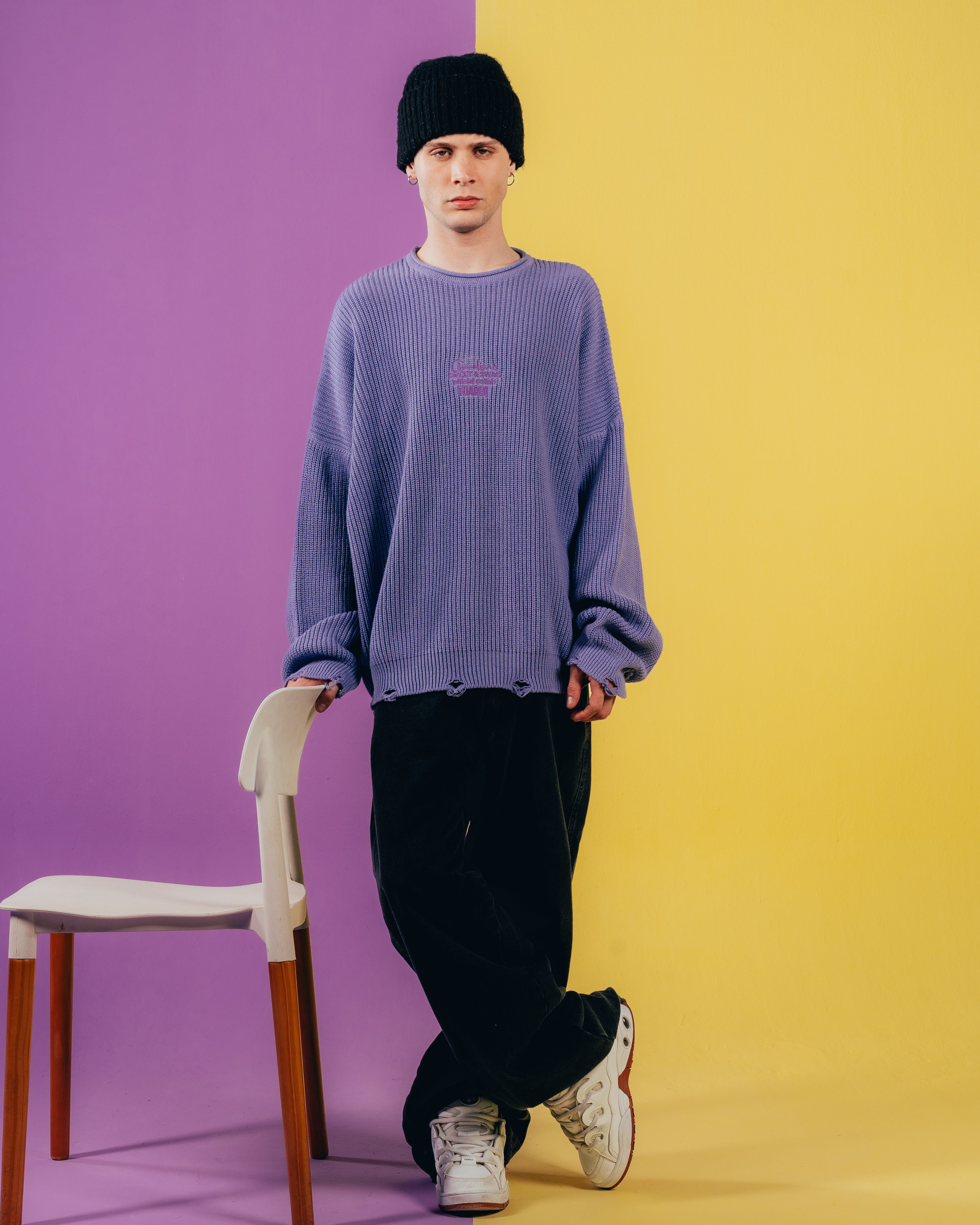 SWEATER TEJIDO PESADO [ CHOCOLINAS ] VIOLET