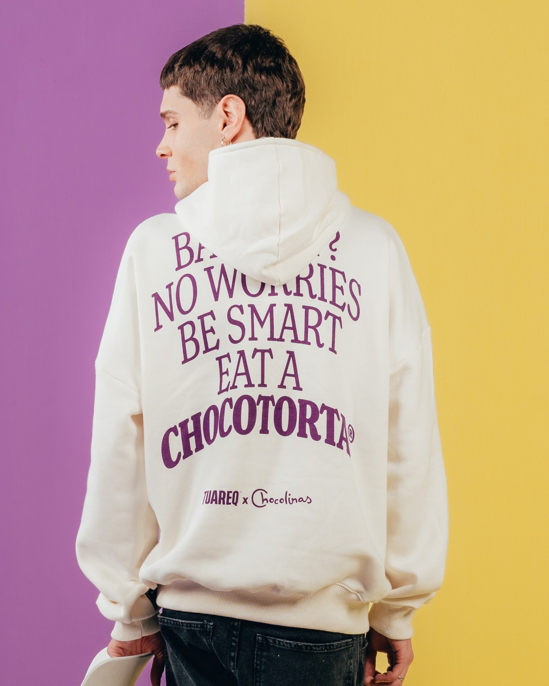 HOODIE EXTRAHEAVY [ CHOCOLINAS ] BAD DAY WHITE