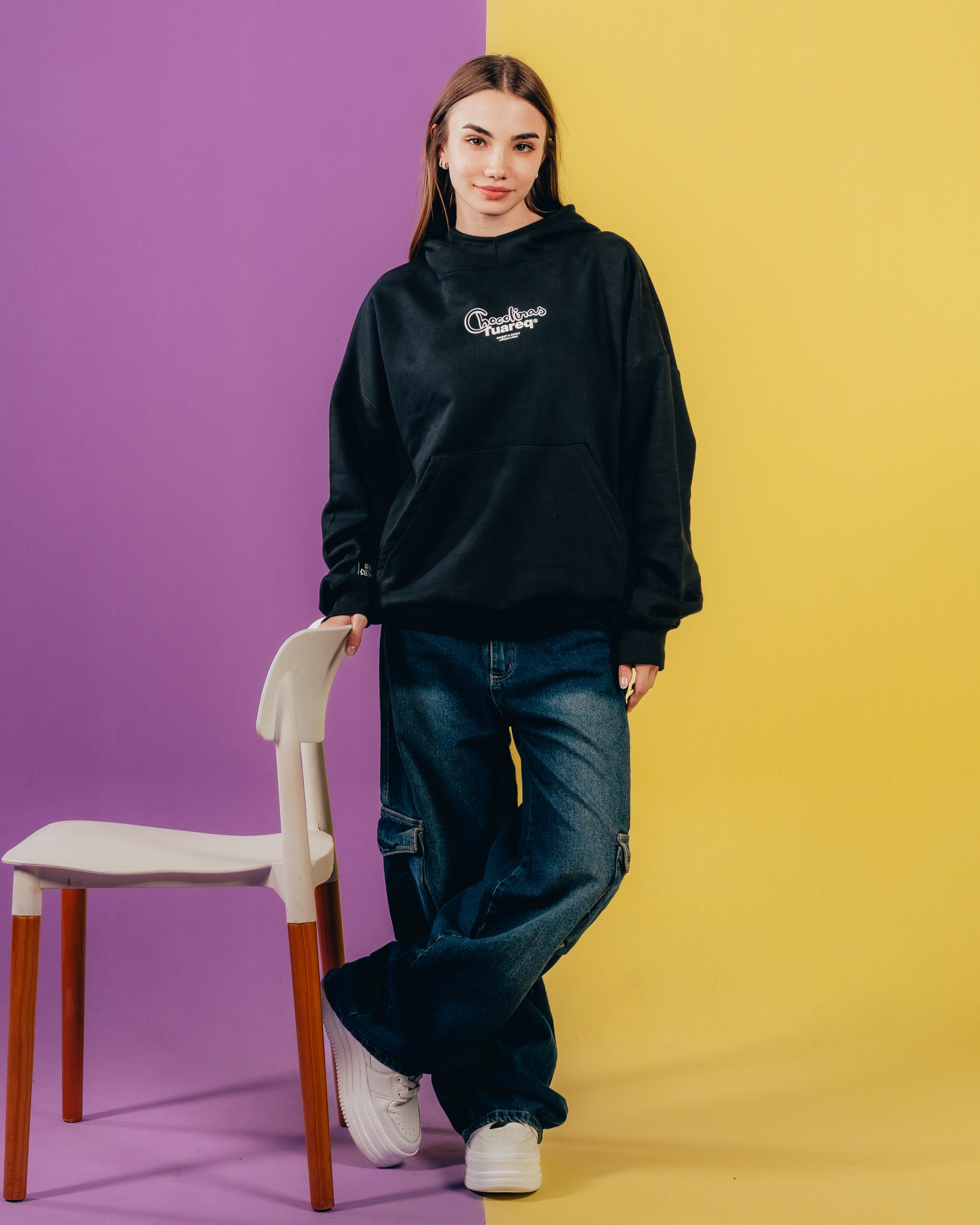 HOODIE EXTRAHEAVY [ CHOCOLINAS ] LEYENDA BLACK