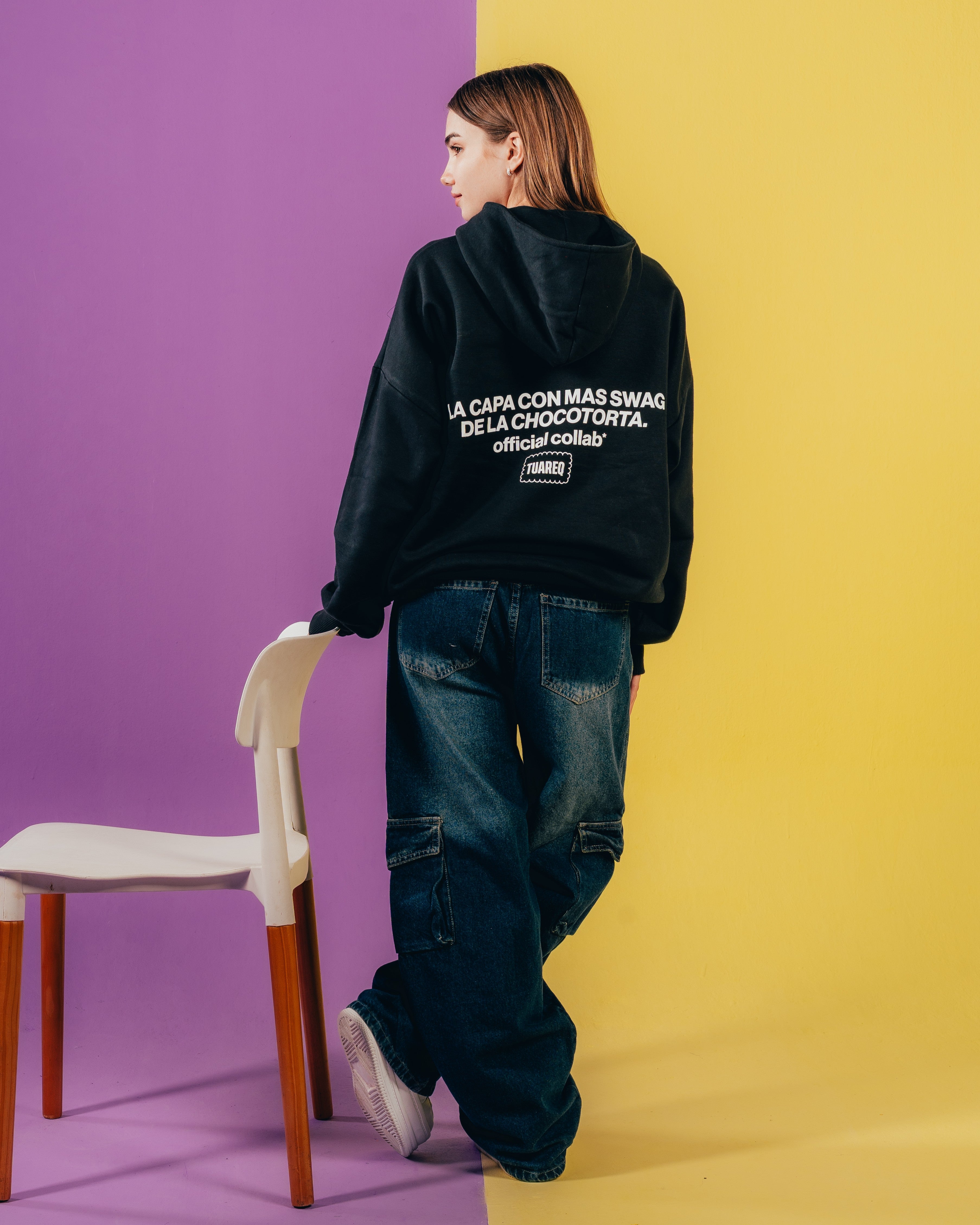 HOODIE EXTRAHEAVY [ CHOCOLINAS ] LEYENDA BLACK