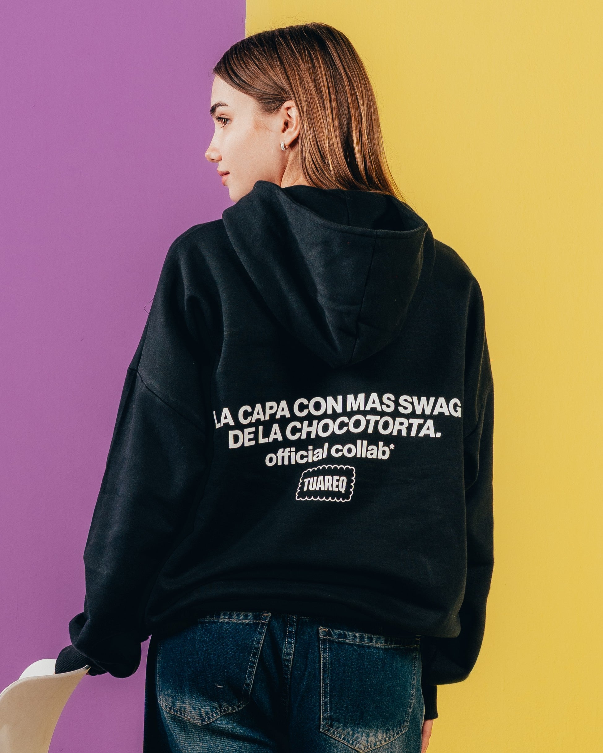 HOODIE EXTRAHEAVY [ CHOCOLINAS ] LEYENDA BLACK