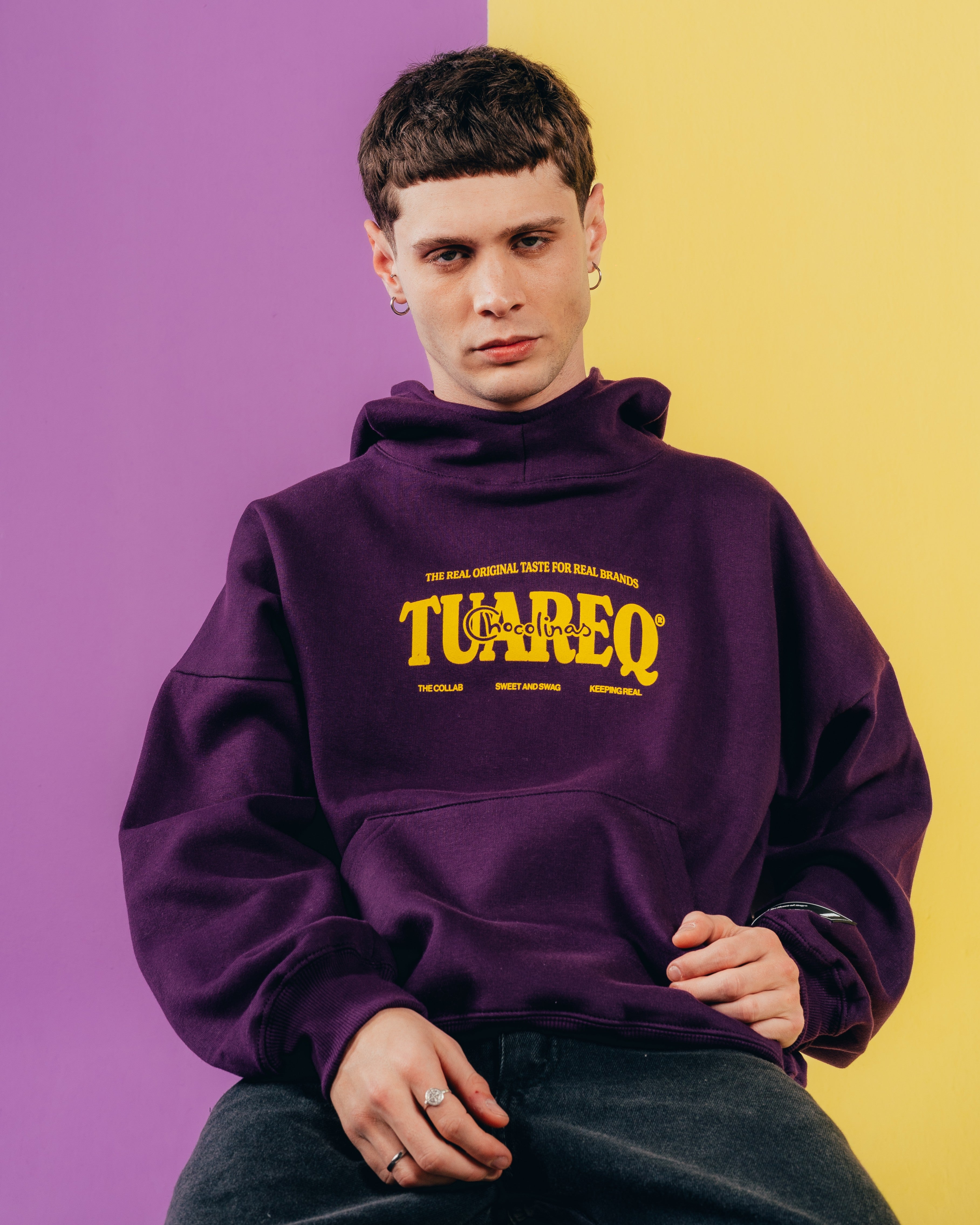 HOODIE EXTRAHEAVY [ CHOCOLINAS ] BAD DAY VIOLET