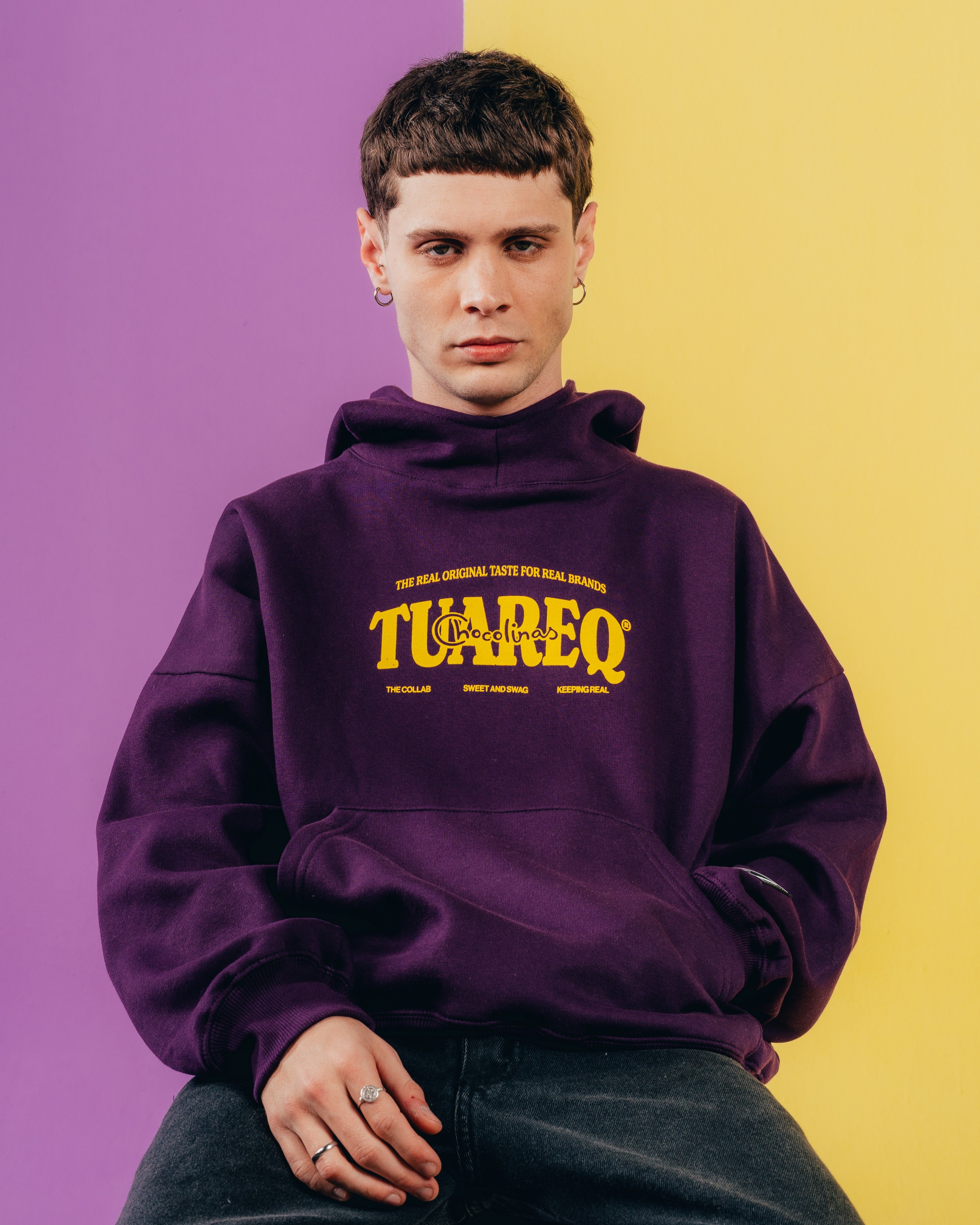 HOODIE EXTRAHEAVY [ CHOCOLINAS ] BAD DAY VIOLET