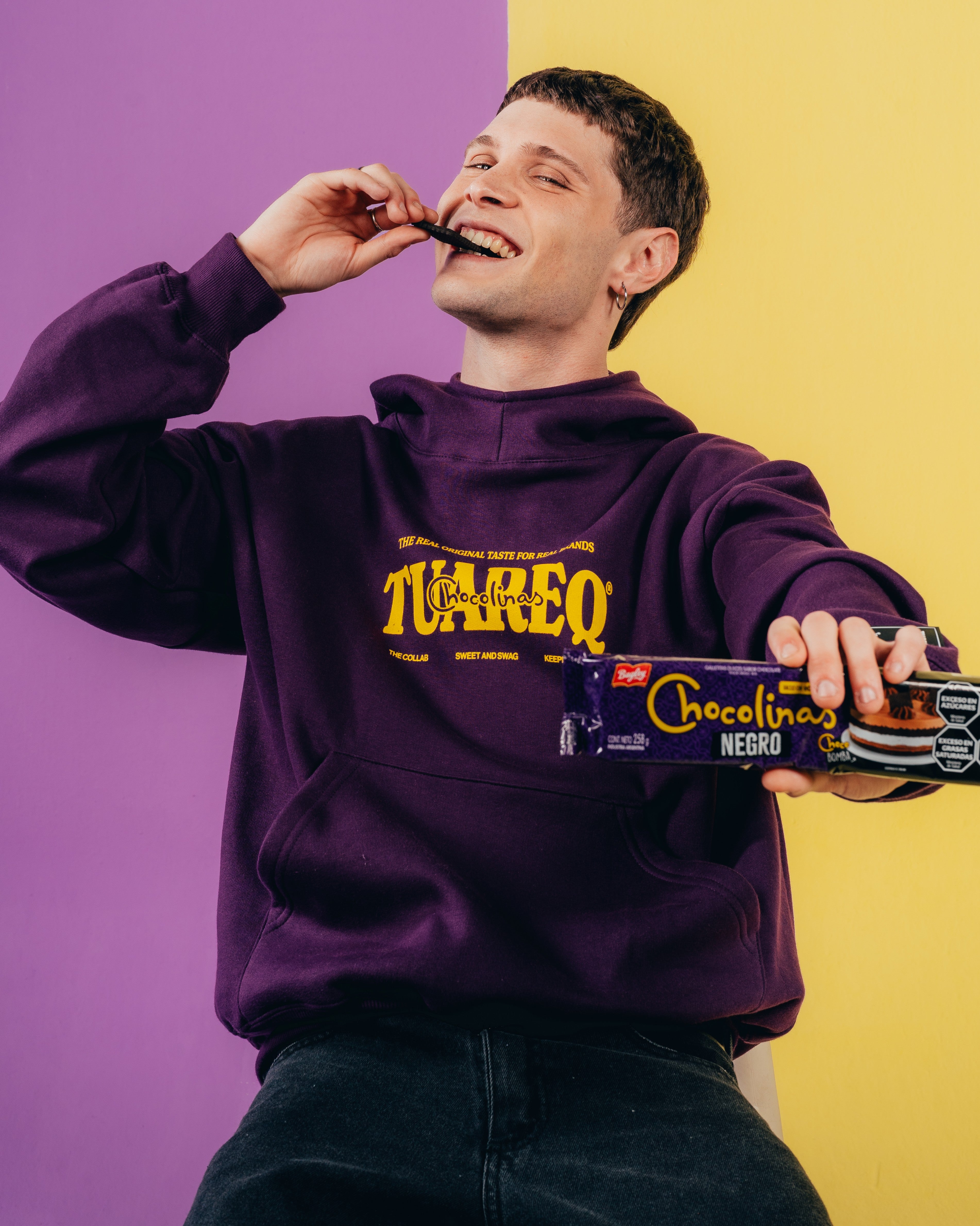 HOODIE EXTRAHEAVY [ CHOCOLINAS ] BAD DAY VIOLET