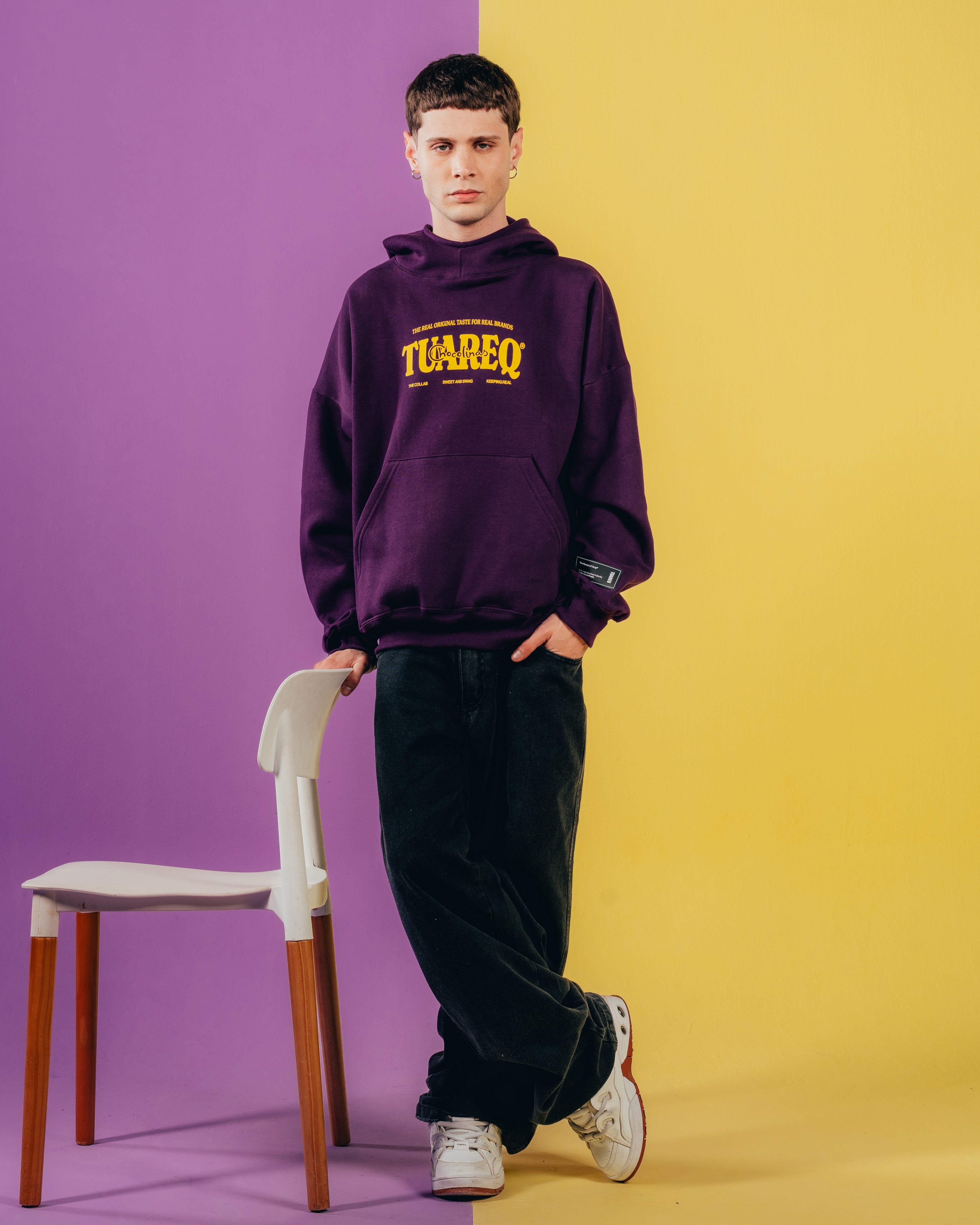 HOODIE EXTRAHEAVY [ CHOCOLINAS ] BAD DAY VIOLET