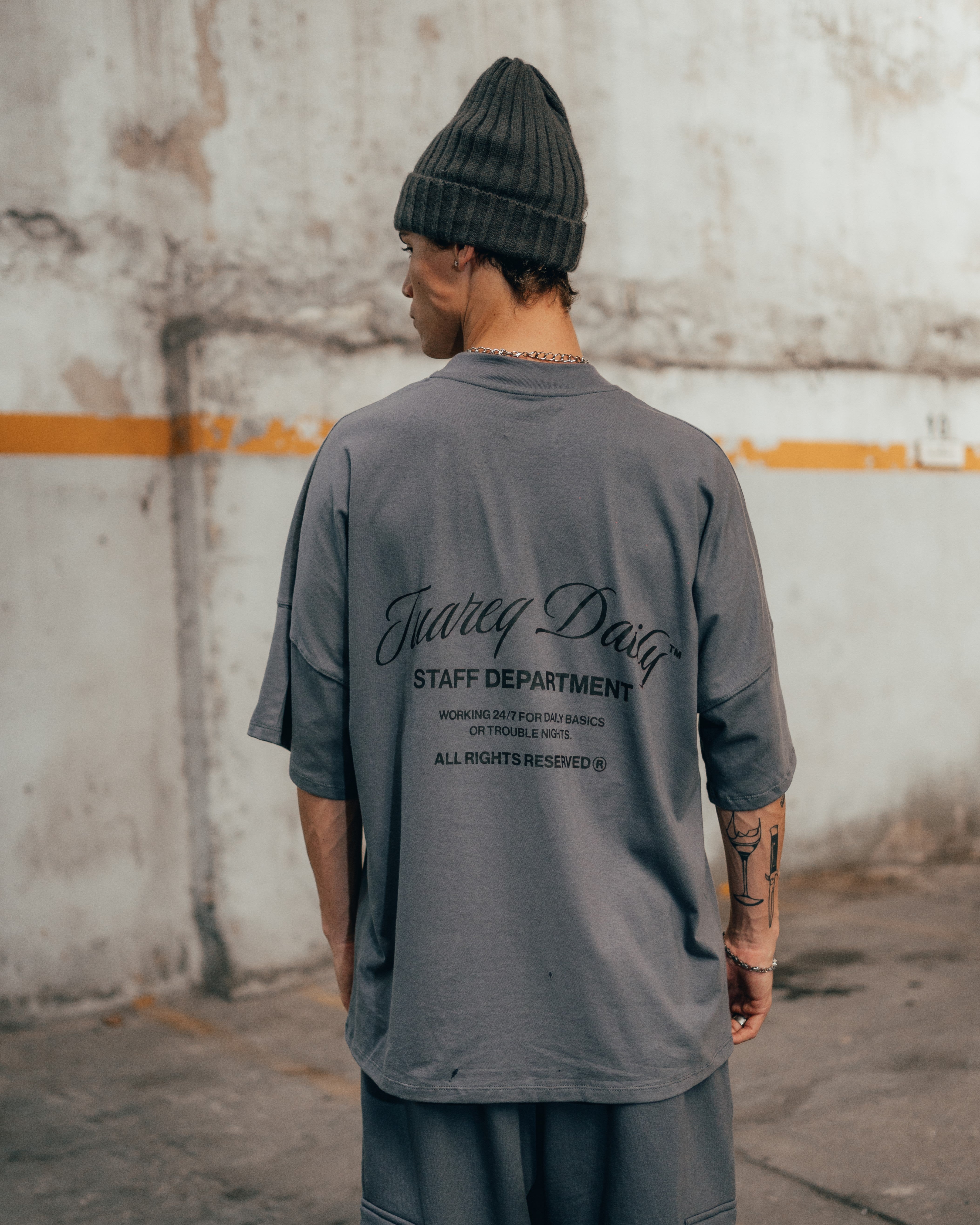 REMERA SEMIBOXY [ DAILY ] GRIS