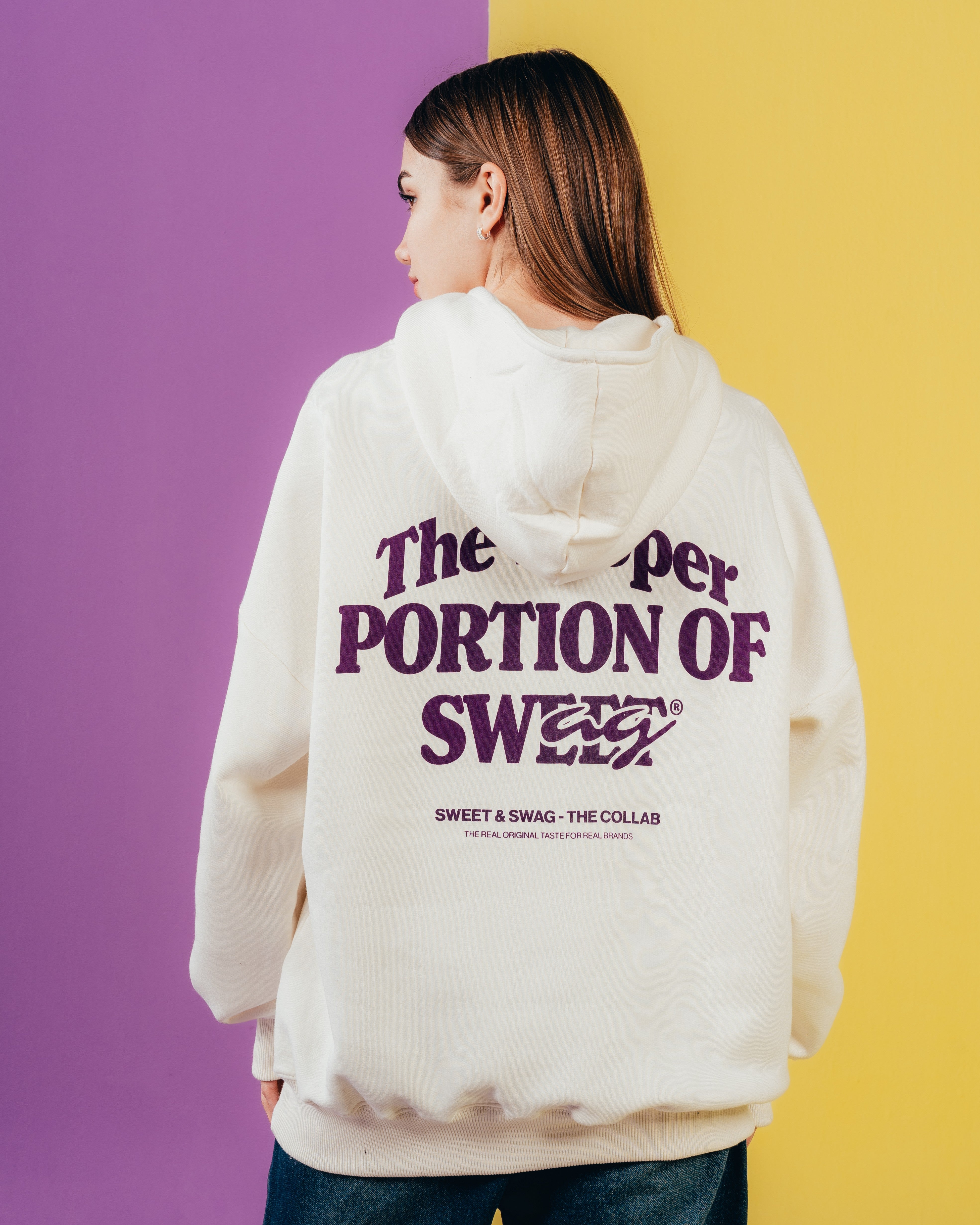 HOODIE EXTRAHEAVY [ CHOCOLINAS ] CHOCOSWAG WHITE
