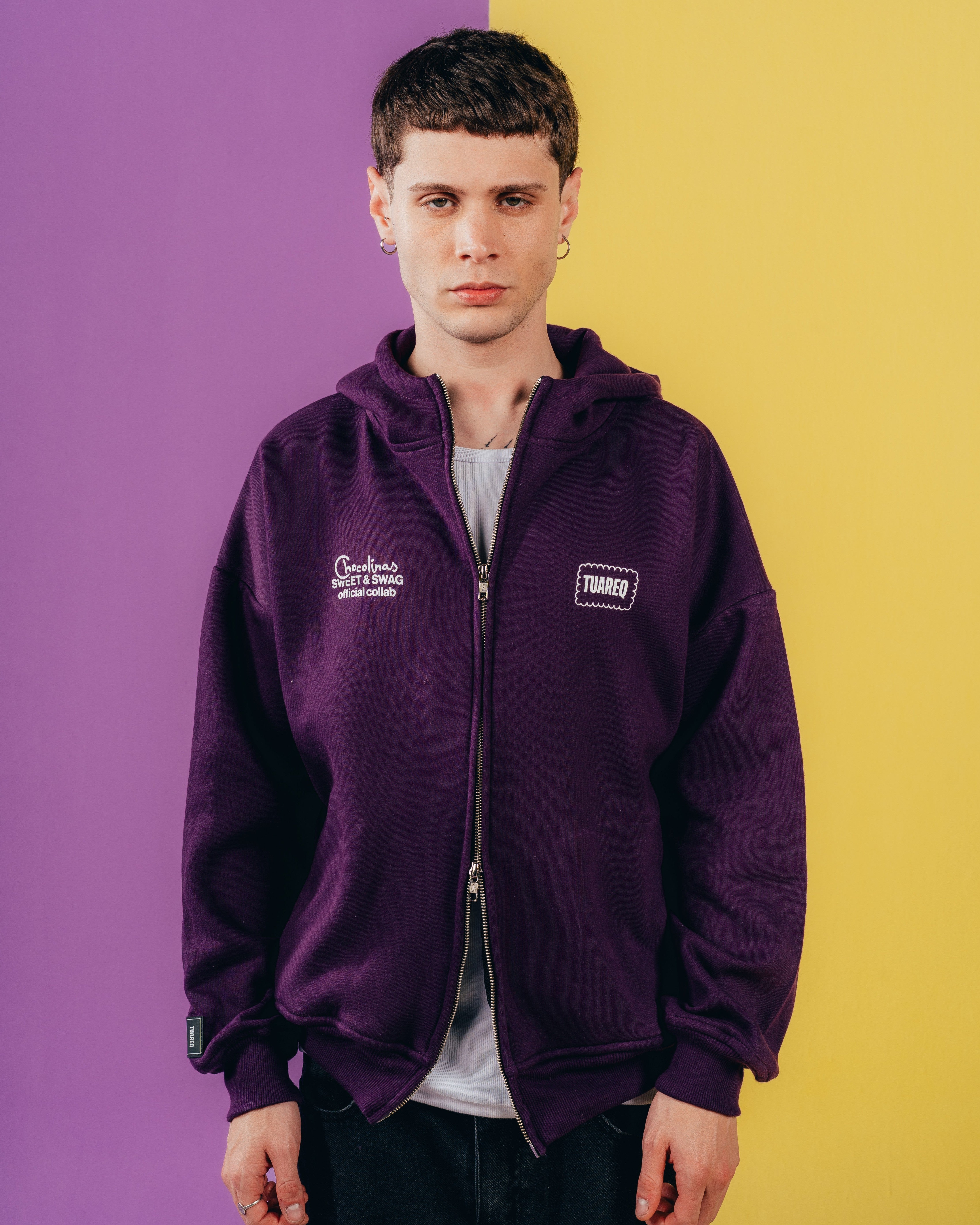 CAMPERA DOBLE CIERRE [ CHOCOLINAS ] VIOLET