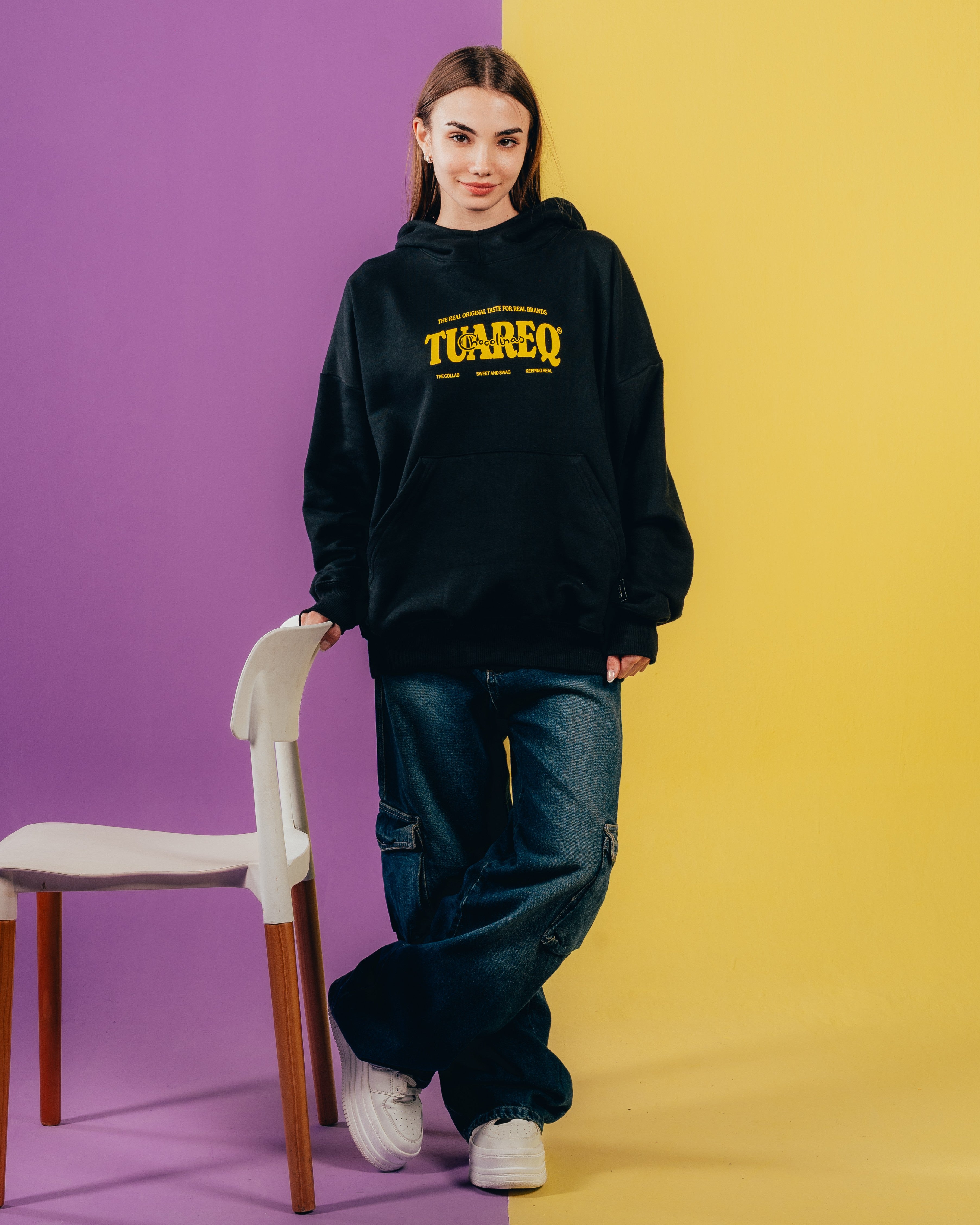 HOODIE EXTRAHEAVY [ CHOCOLINAS ] BAD DAY BLACK