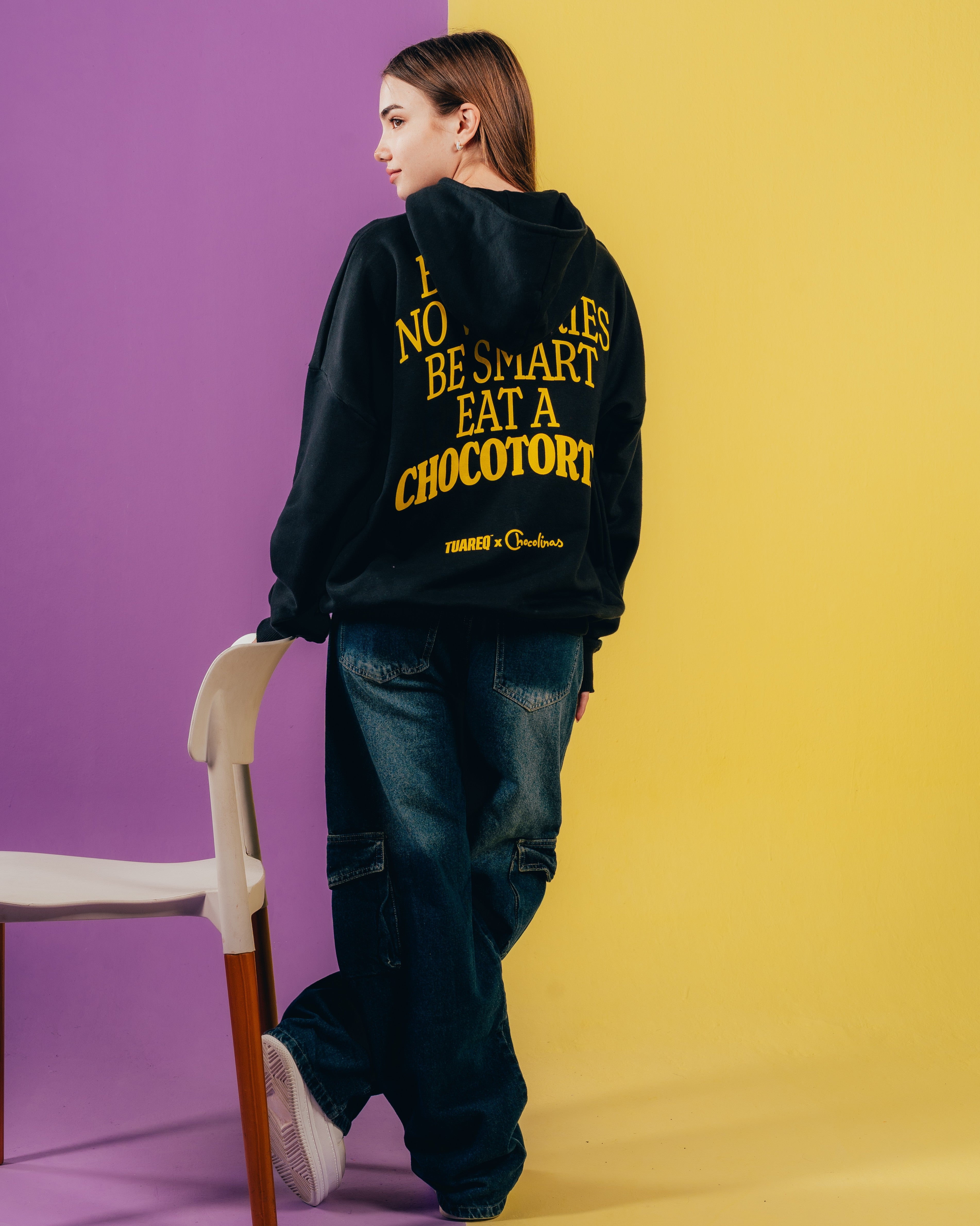 HOODIE EXTRAHEAVY [ CHOCOLINAS ] BAD DAY BLACK
