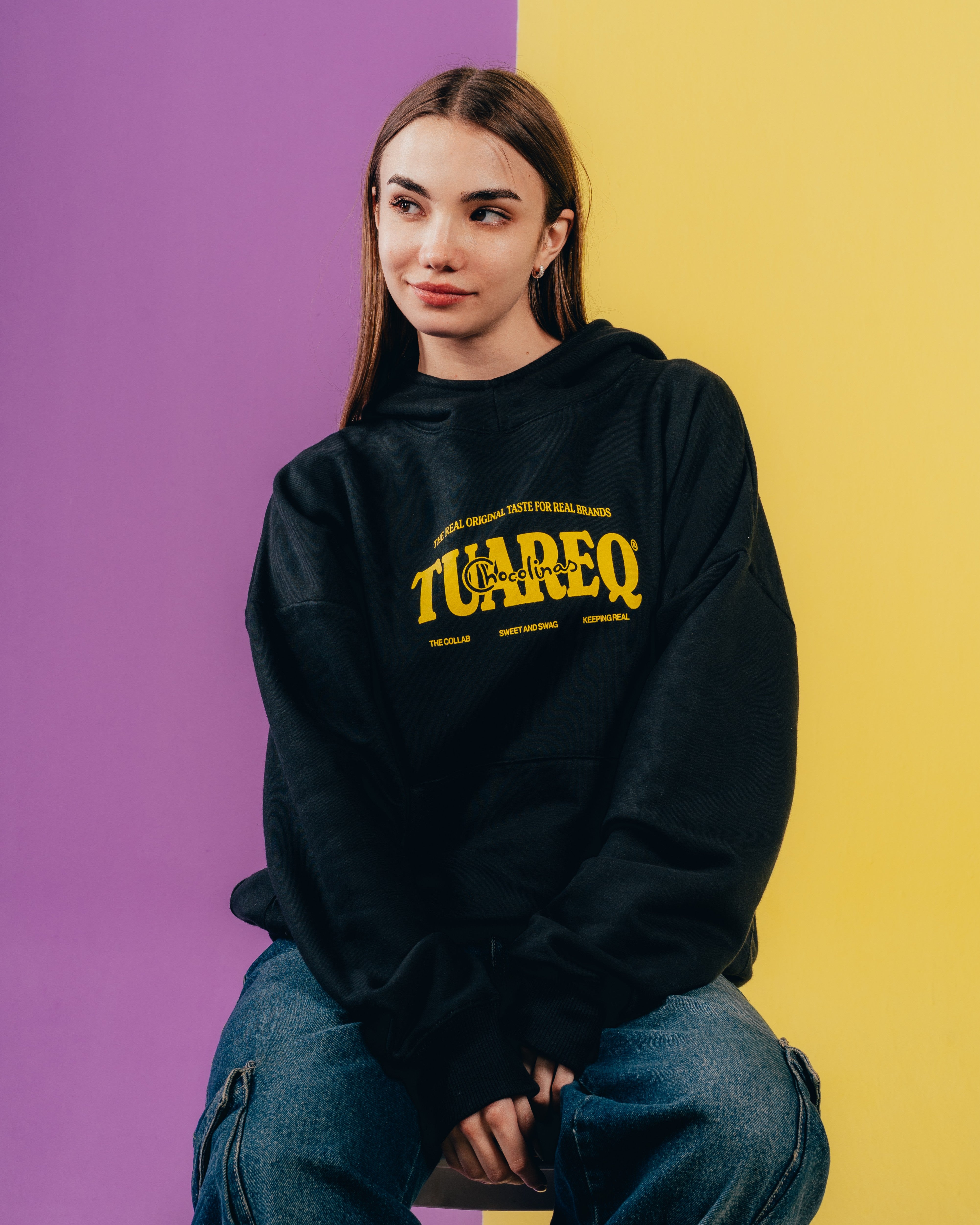 HOODIE EXTRAHEAVY [ CHOCOLINAS ] BAD DAY BLACK