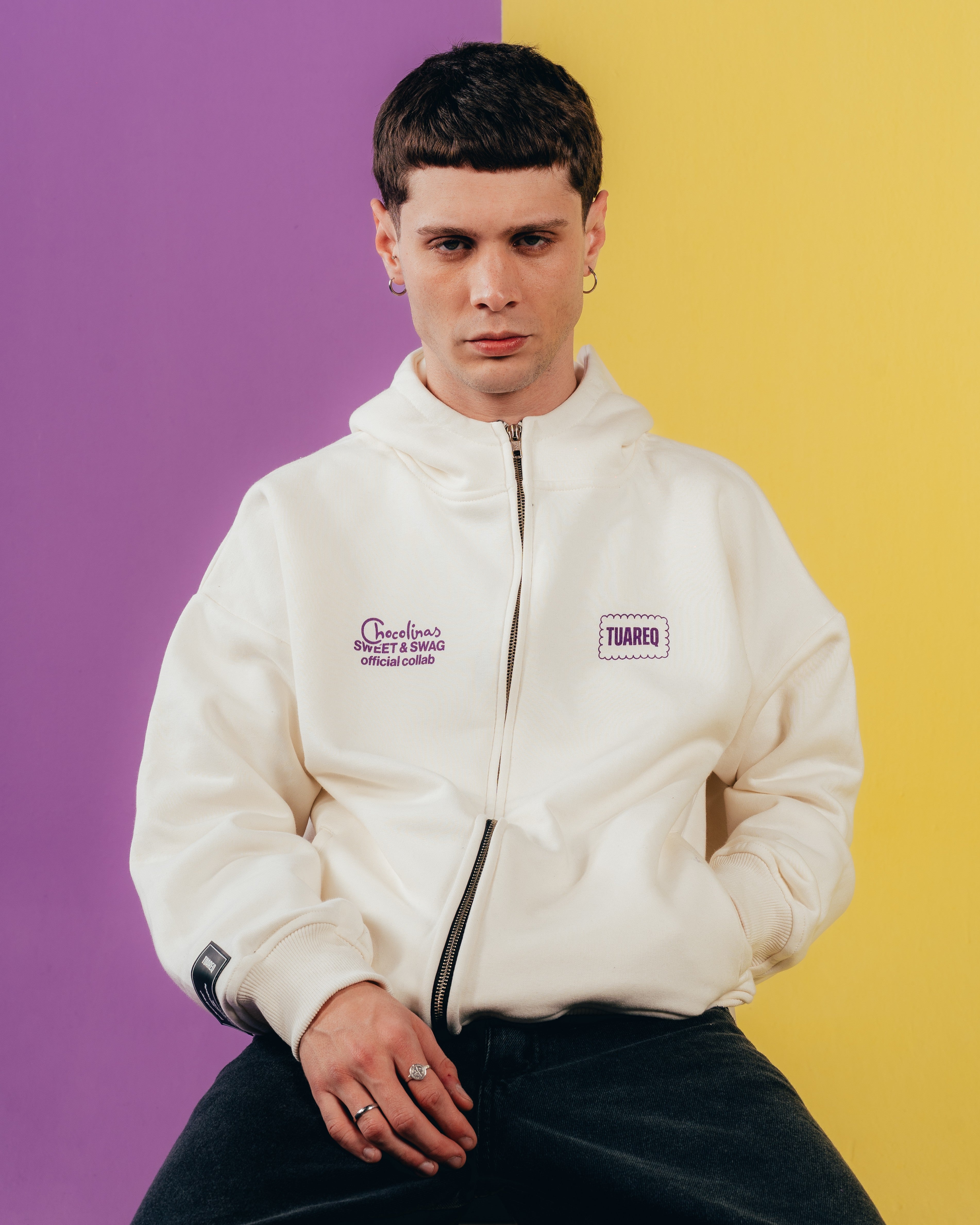 CAMPERA DOBLE CIERRE [ CHOCOLINAS ] WHITE
