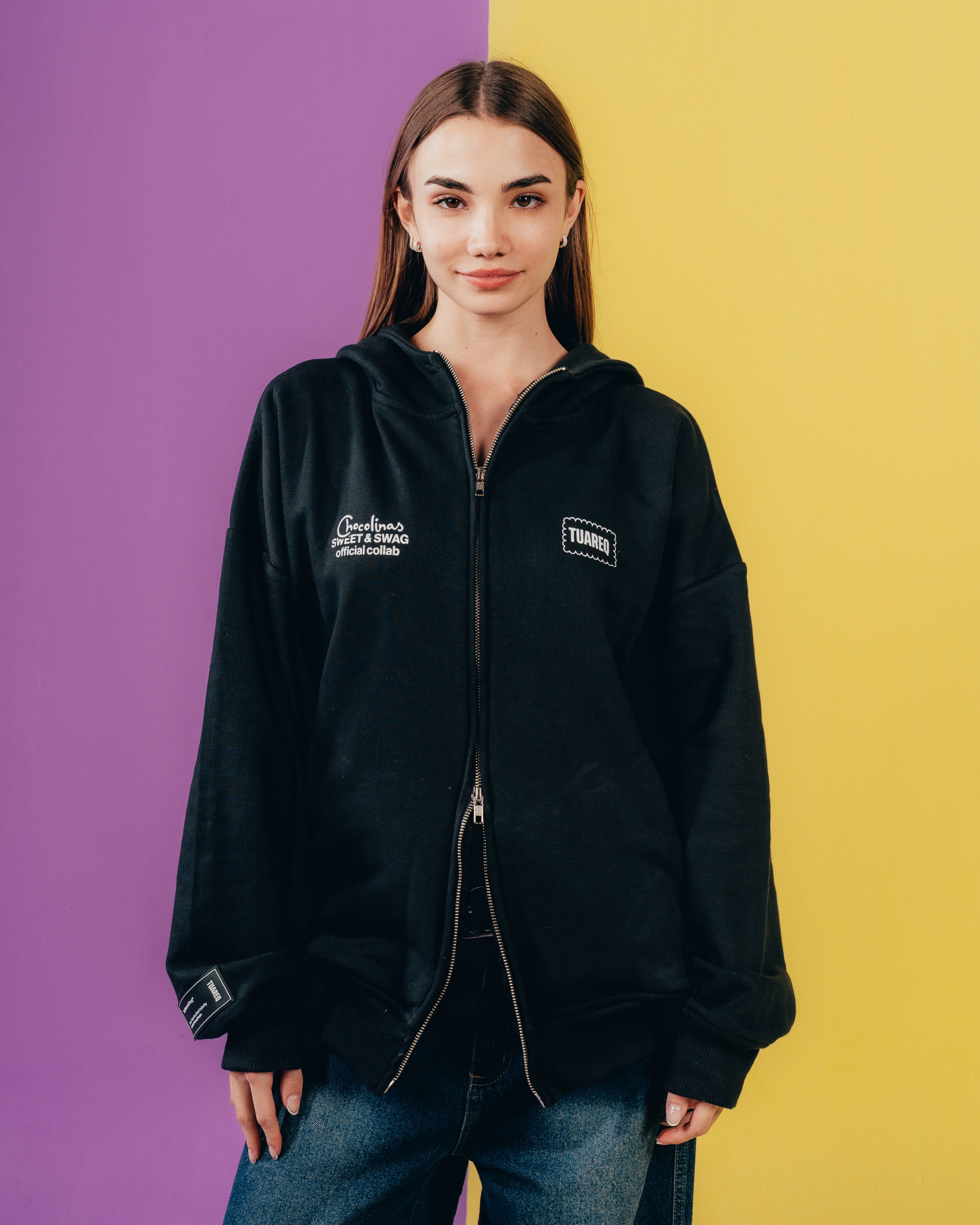 CAMPERA DOBLE CIERRE [ CHOCOLINAS ] BLACK