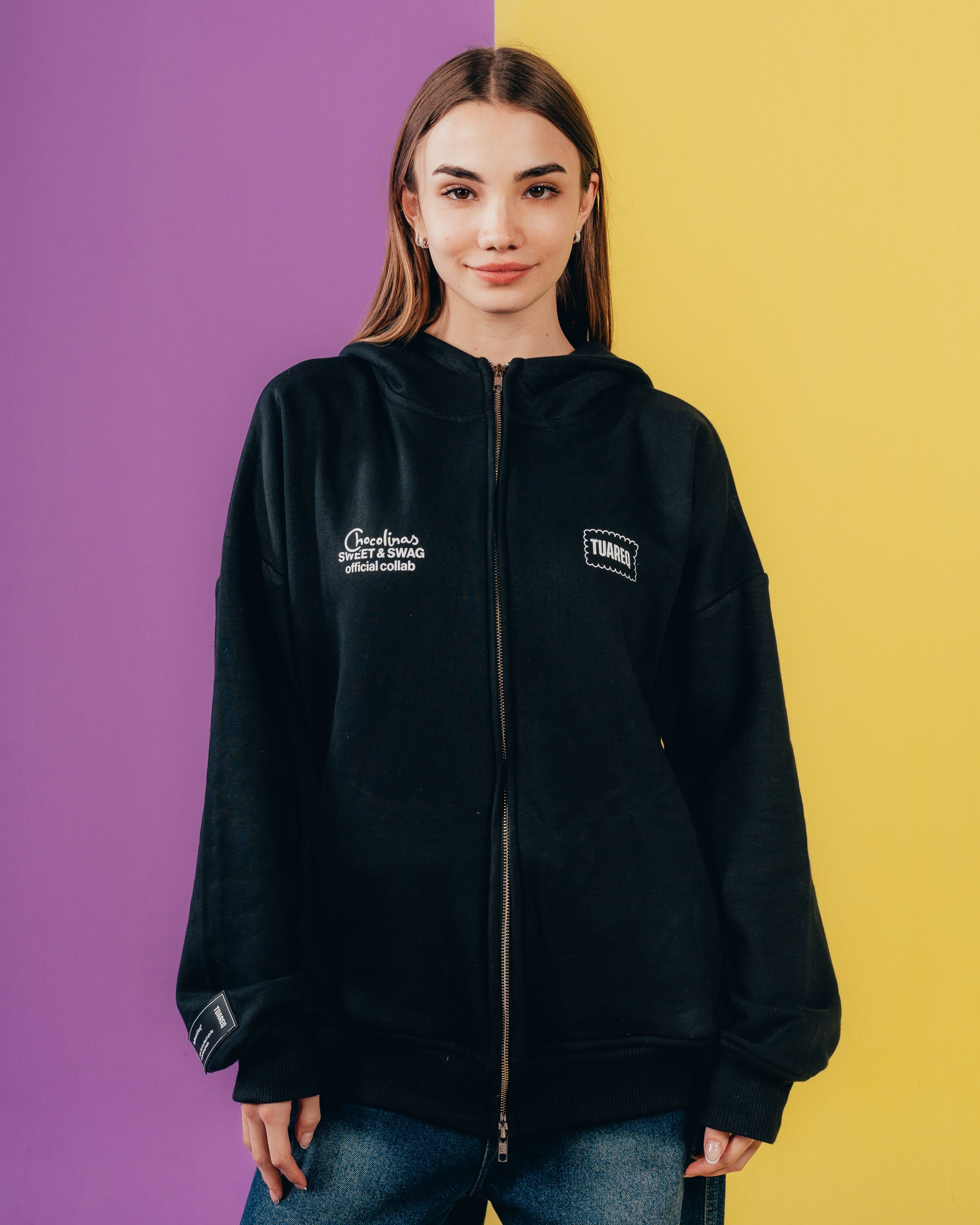 CAMPERA DOBLE CIERRE [ CHOCOLINAS ] BLACK