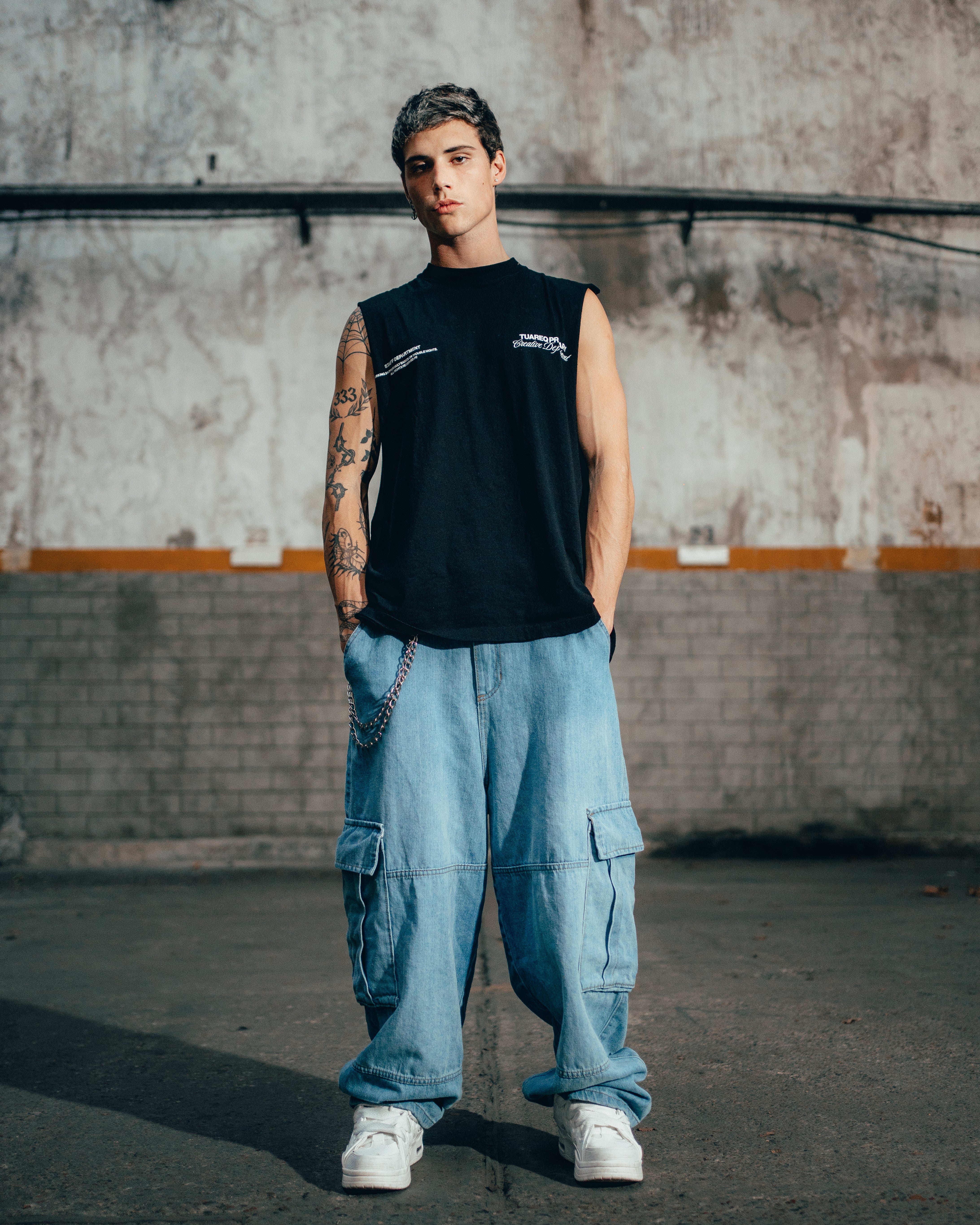 JEAN MOM BAGGY [ PRIMARY CARGO ] LIGTH BLUE