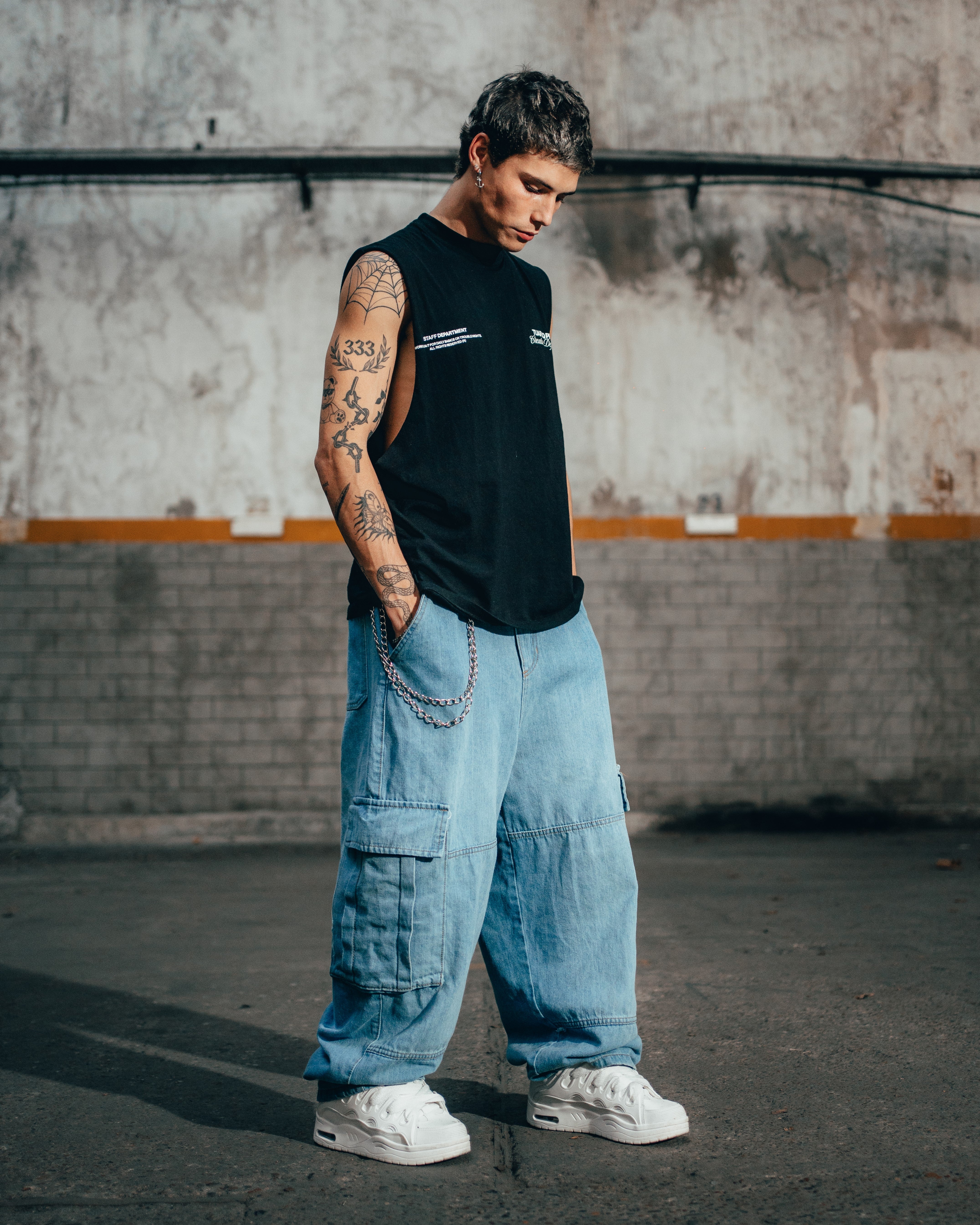 JEAN MOM BAGGY [ PRIMARY CARGO ] LIGTH BLUE