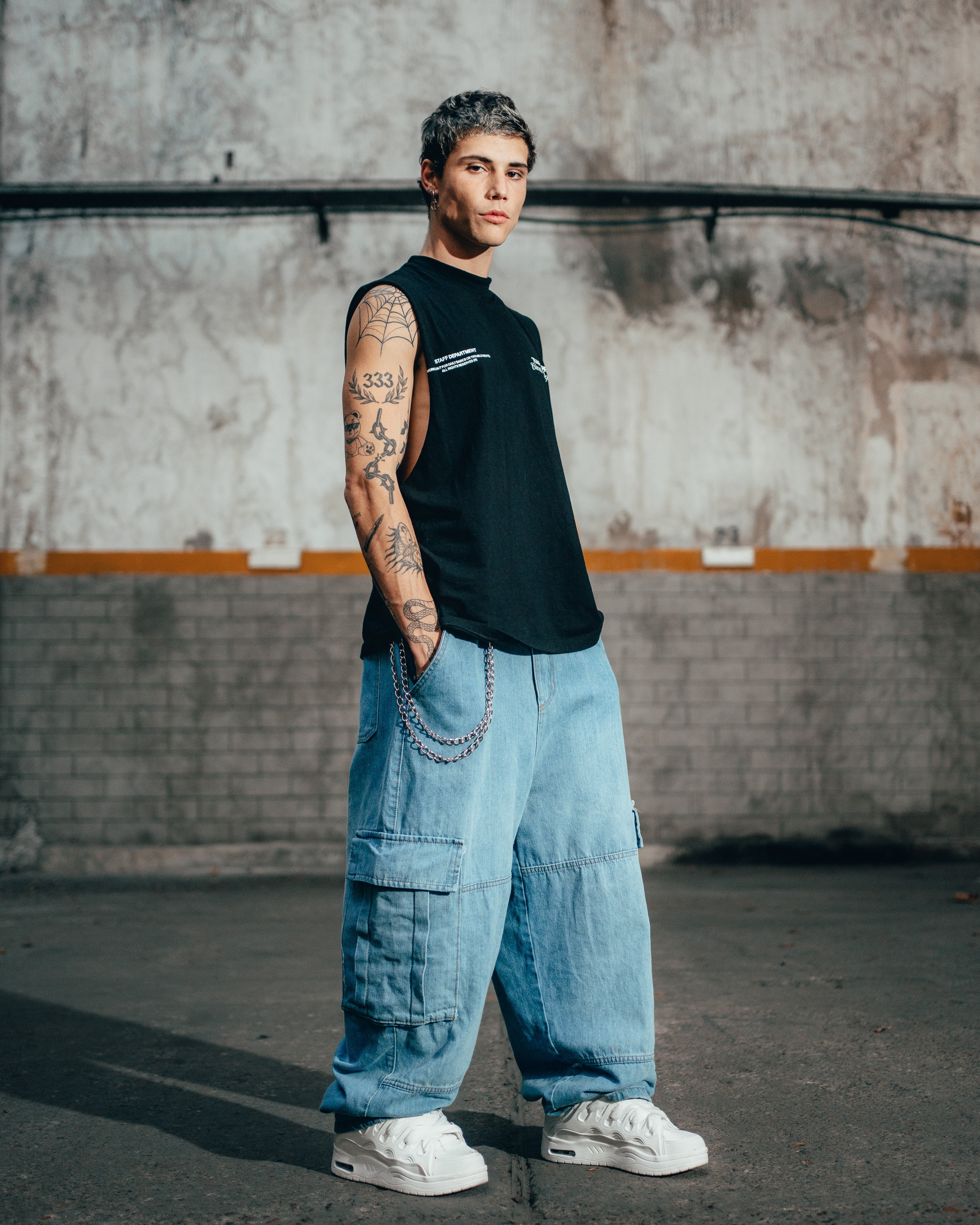 JEAN MOM BAGGY [ PRIMARY CARGO ] LIGTH BLUE