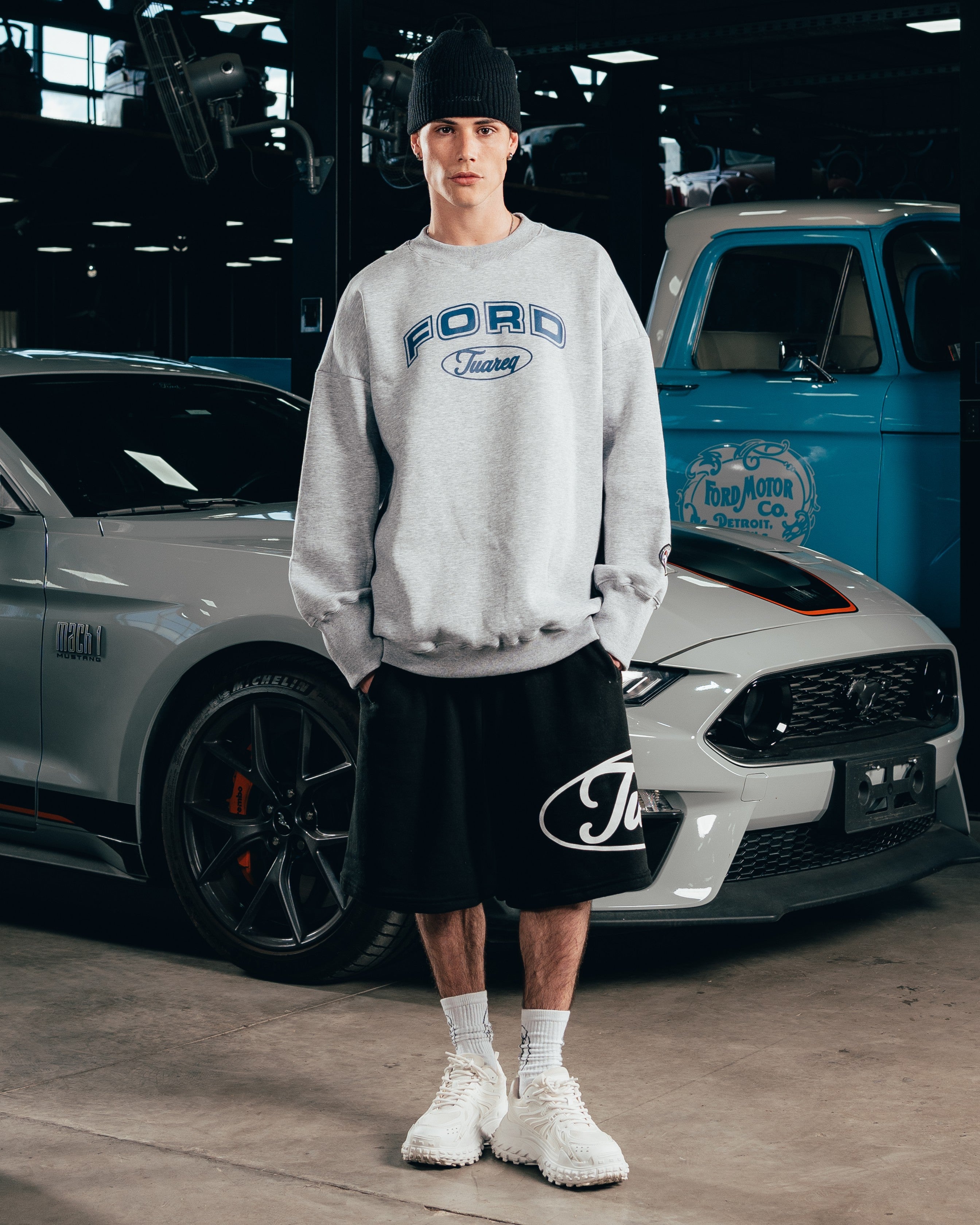 CREWNECK [ FORD ] UNIVERSITY GREY