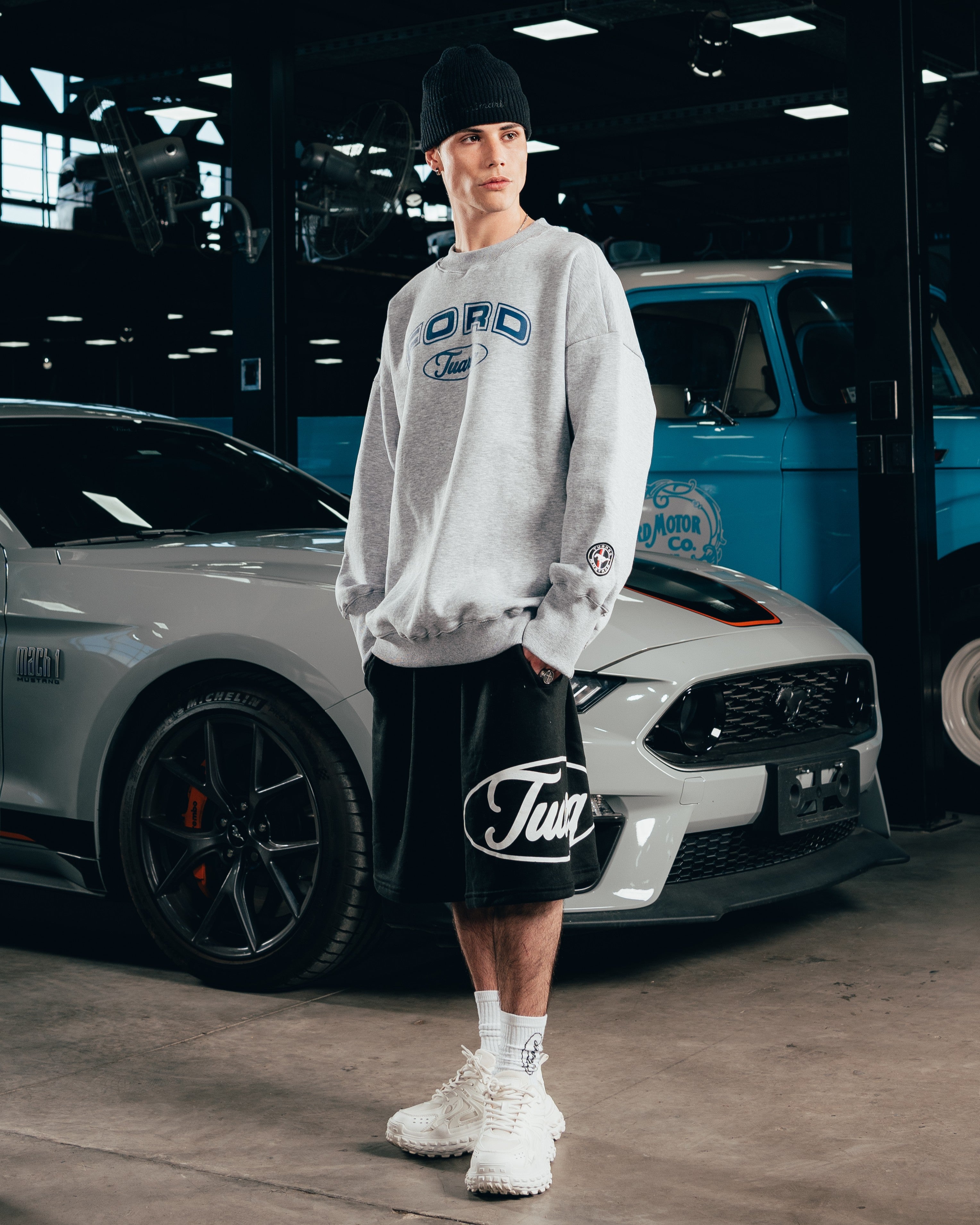 CREWNECK [ FORD ] UNIVERSITY GREY
