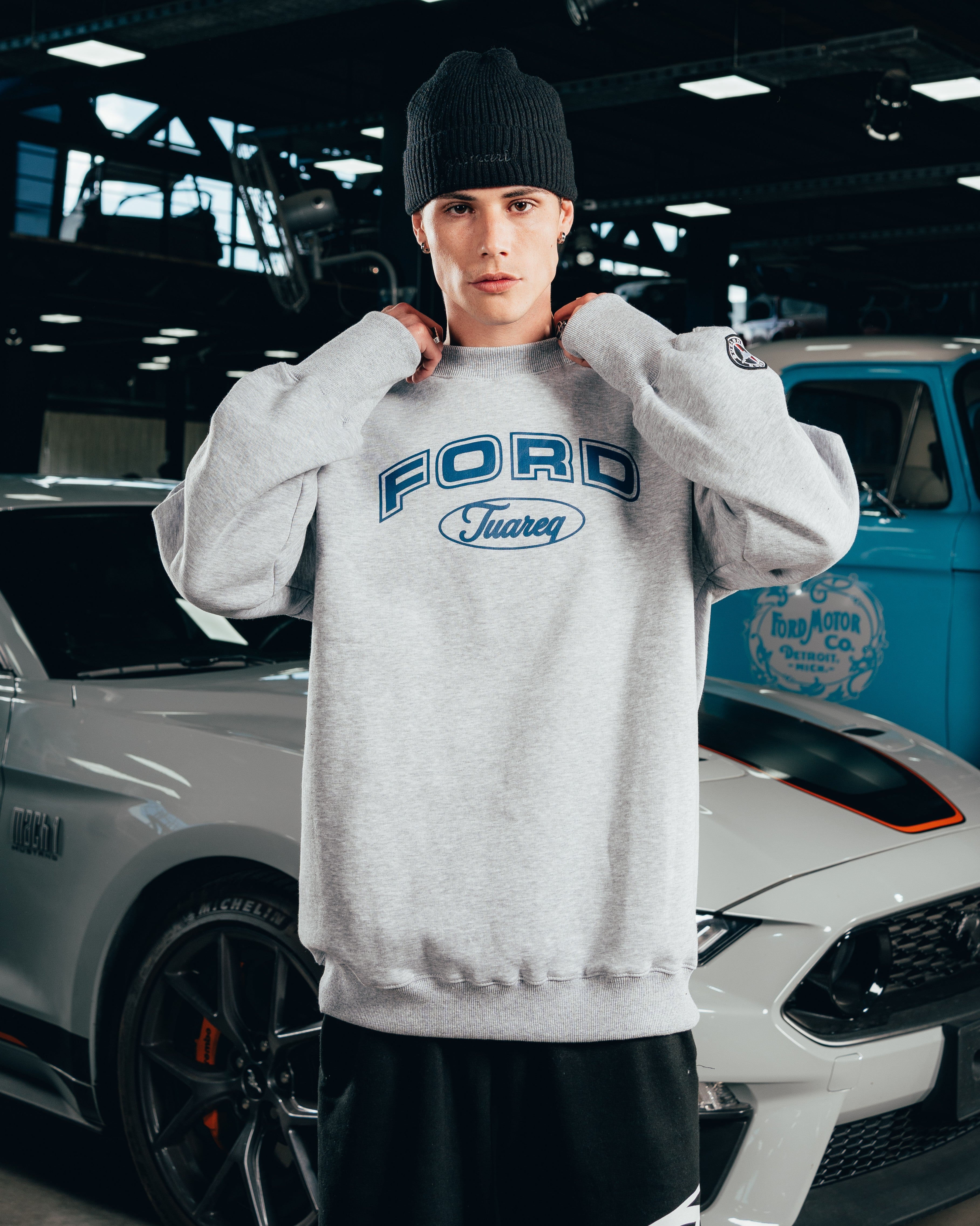CREWNECK [ FORD ] UNIVERSITY GREY
