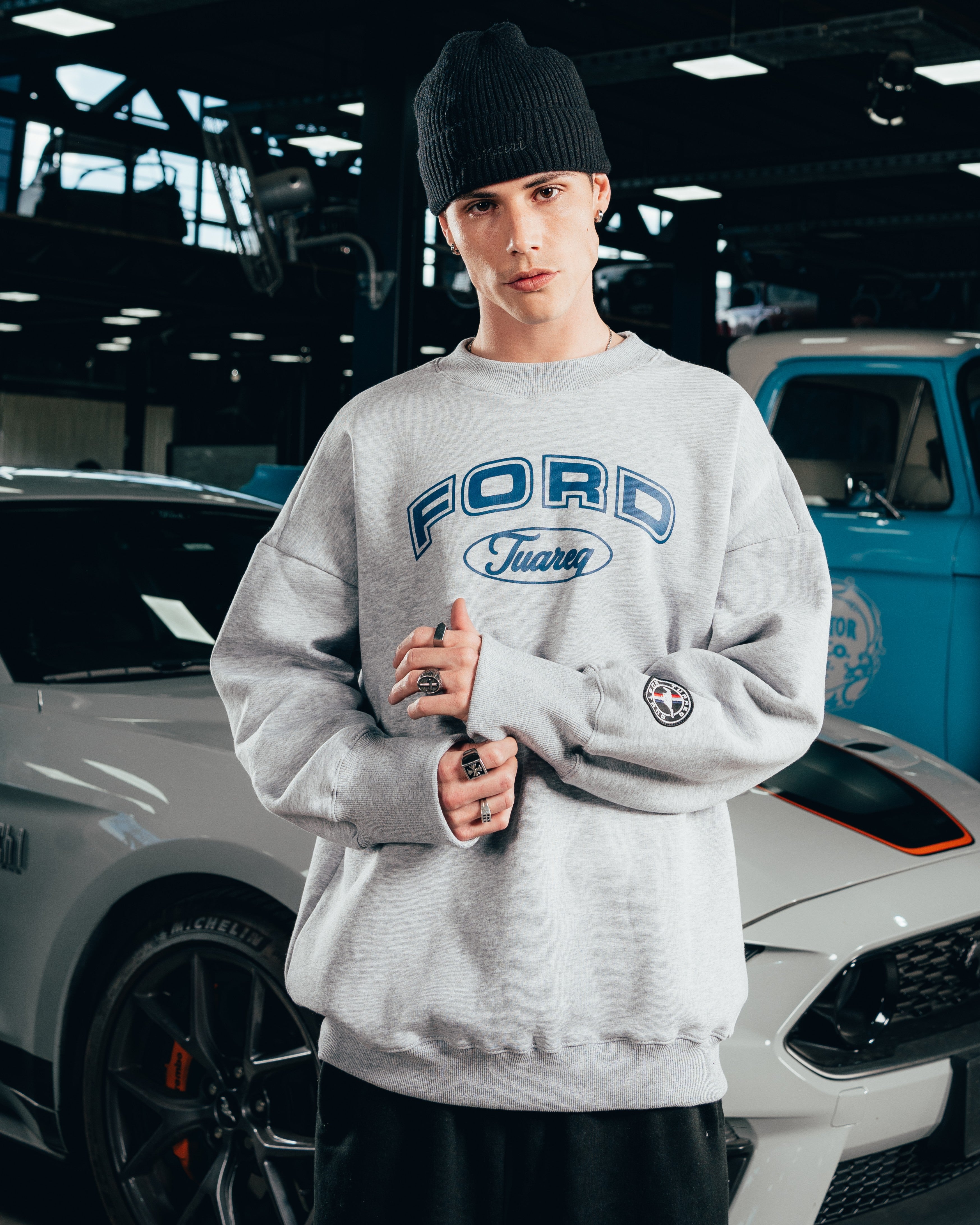CREWNECK [ FORD ] UNIVERSITY GREY