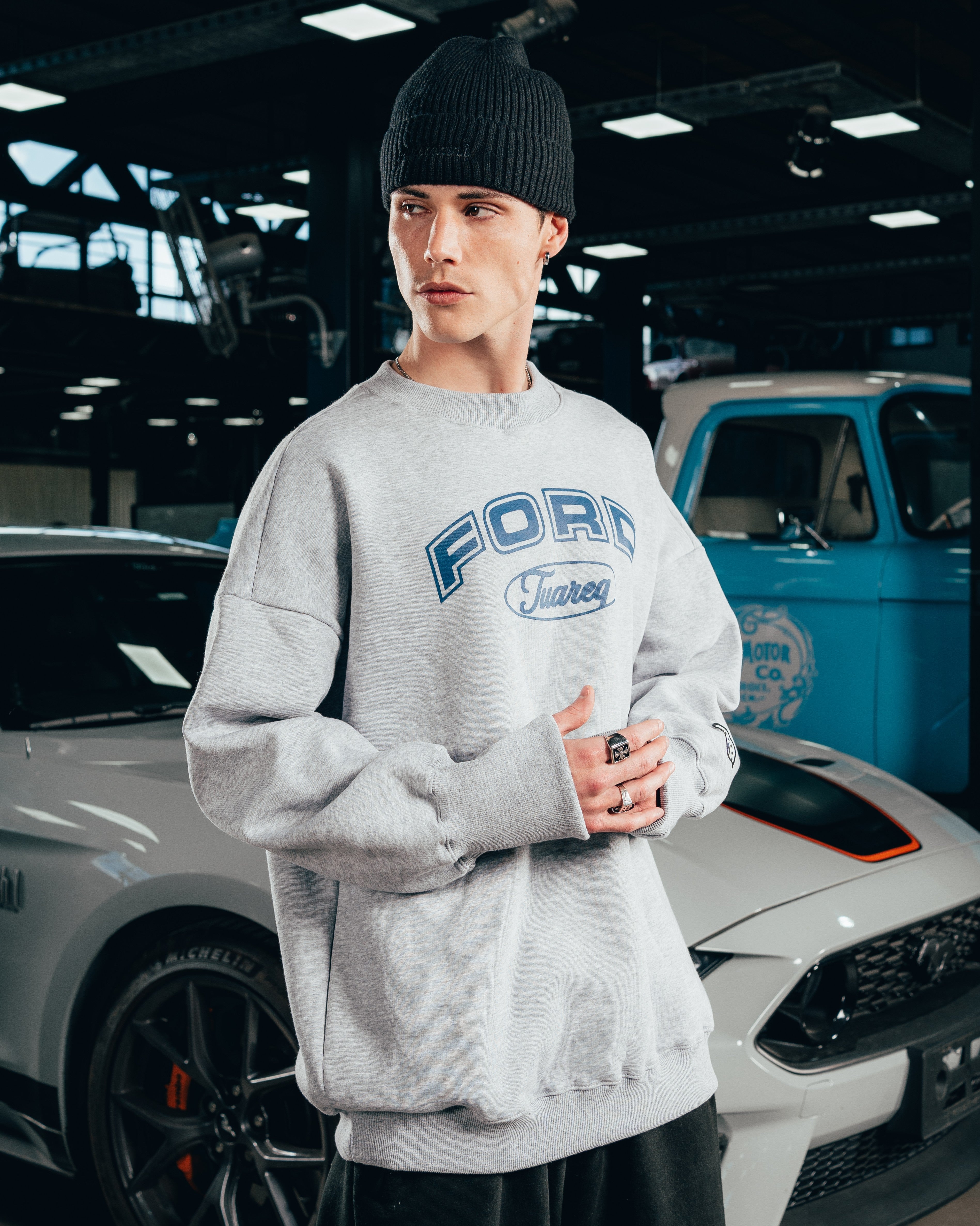 CREWNECK [ FORD ] UNIVERSITY GREY