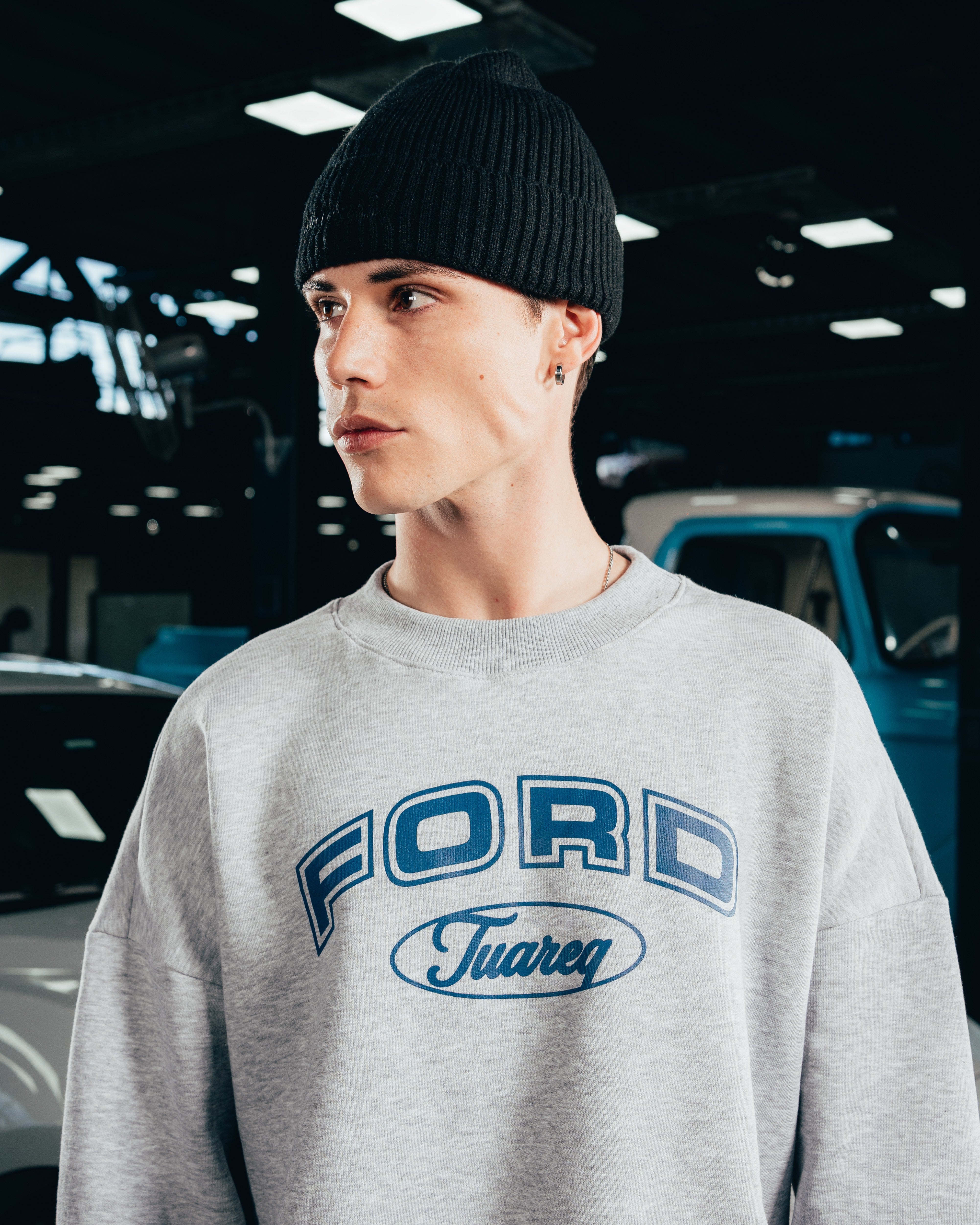 CREWNECK [ FORD ] UNIVERSITY GREY