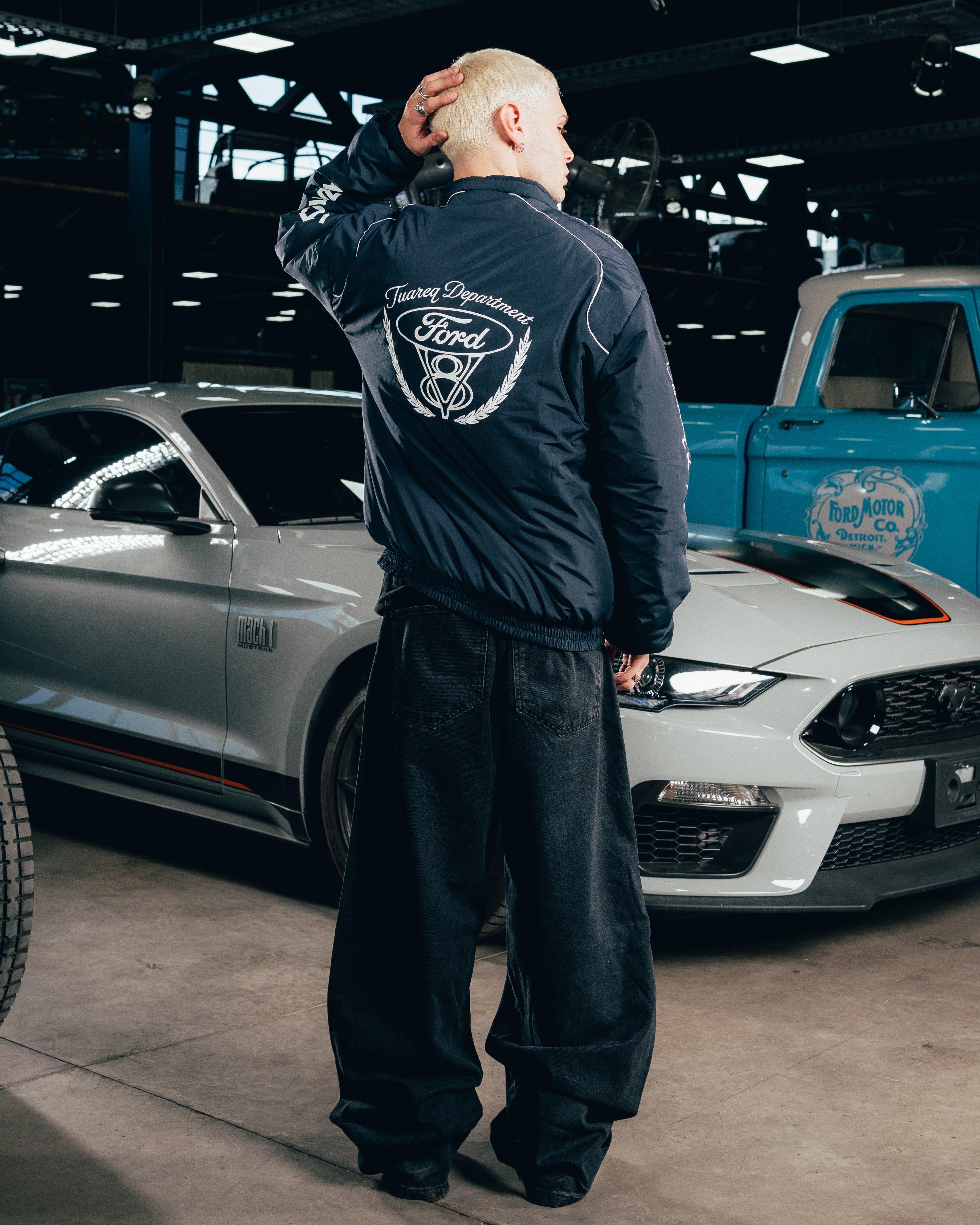 CAMPERA PUFFER [ FORD ] NASCAR BLUE