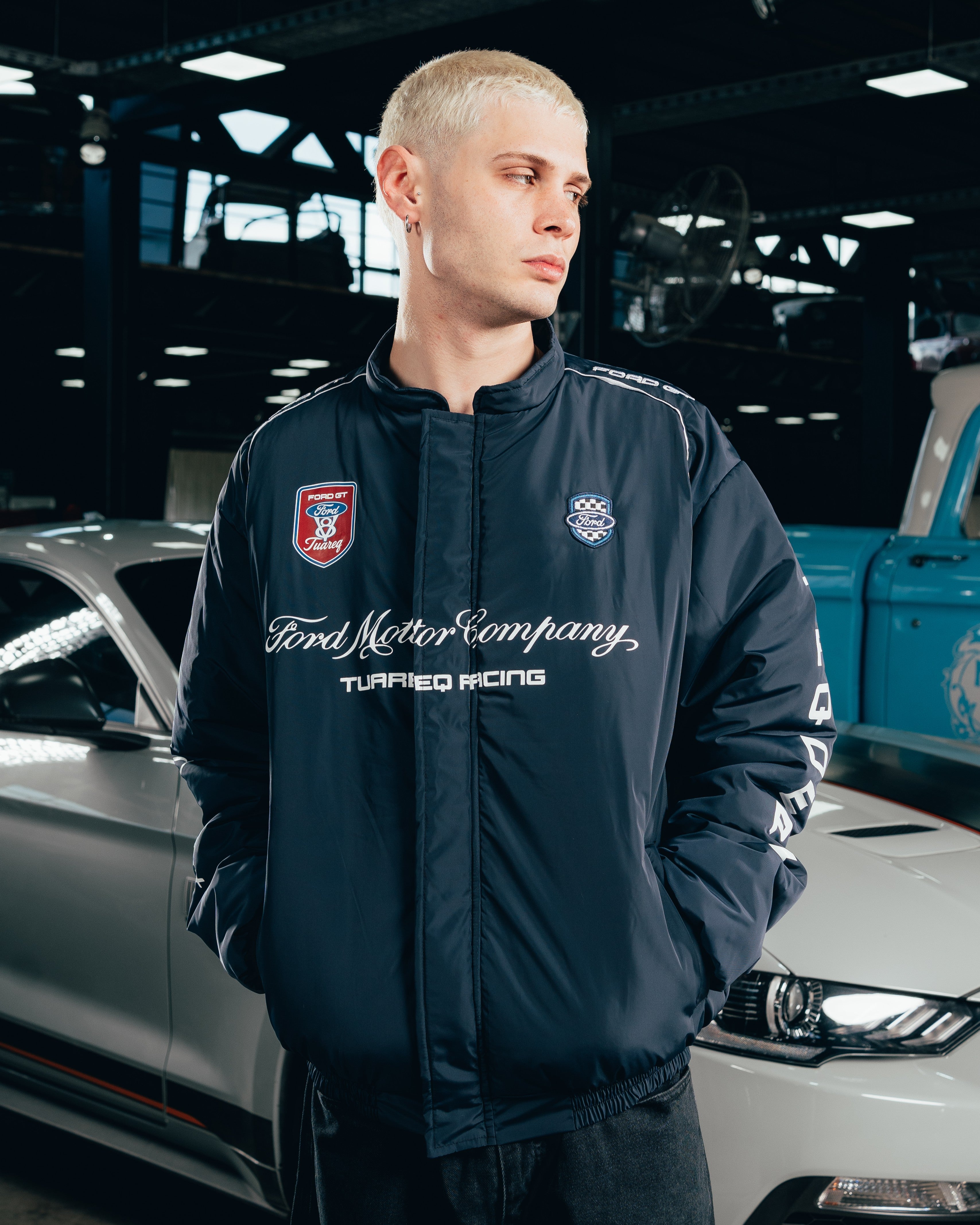 CAMPERA PUFFER [ FORD ] NASCAR BLUE