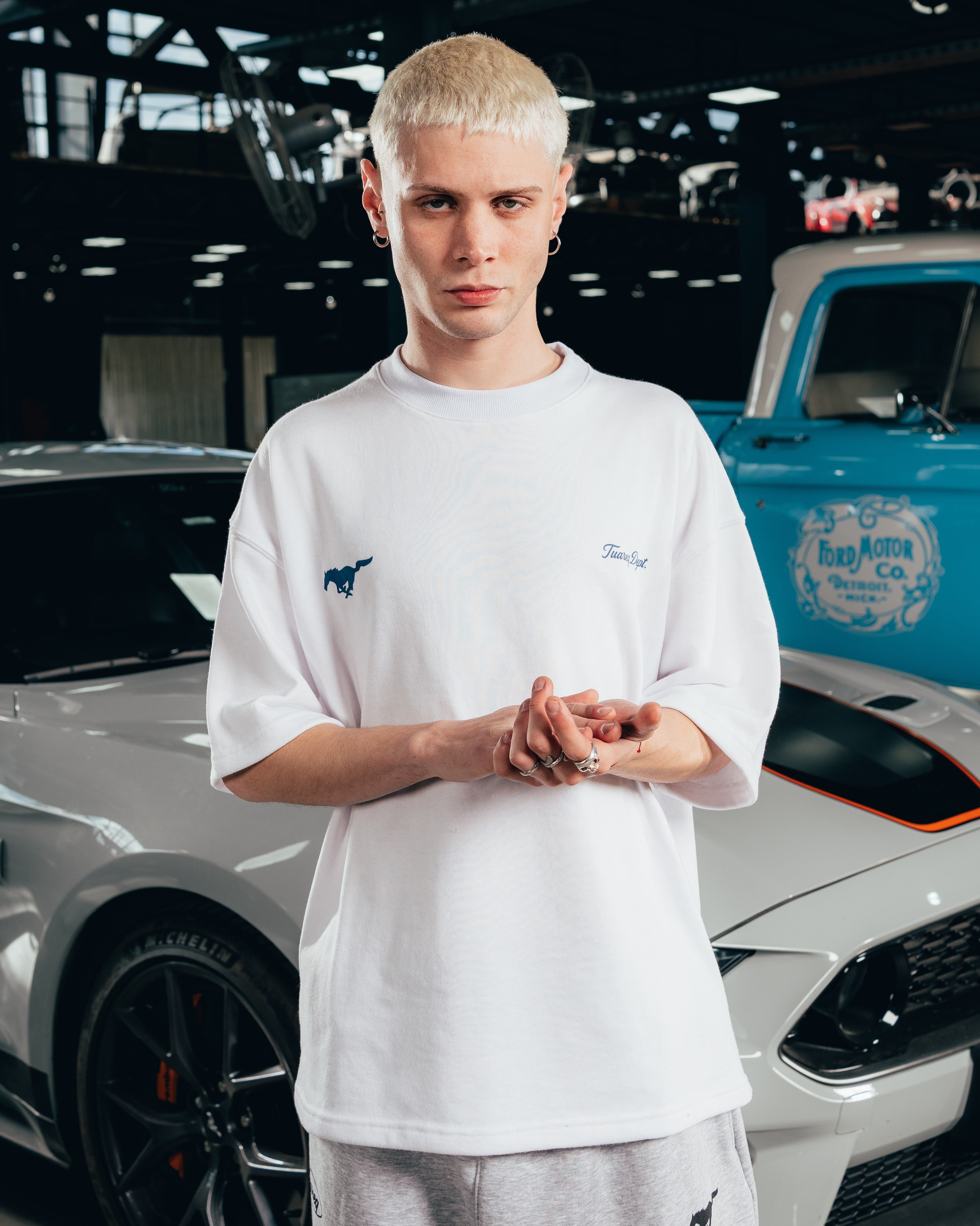 KIMONO RUSTICO [ FORD ] MUSTANG WHITE