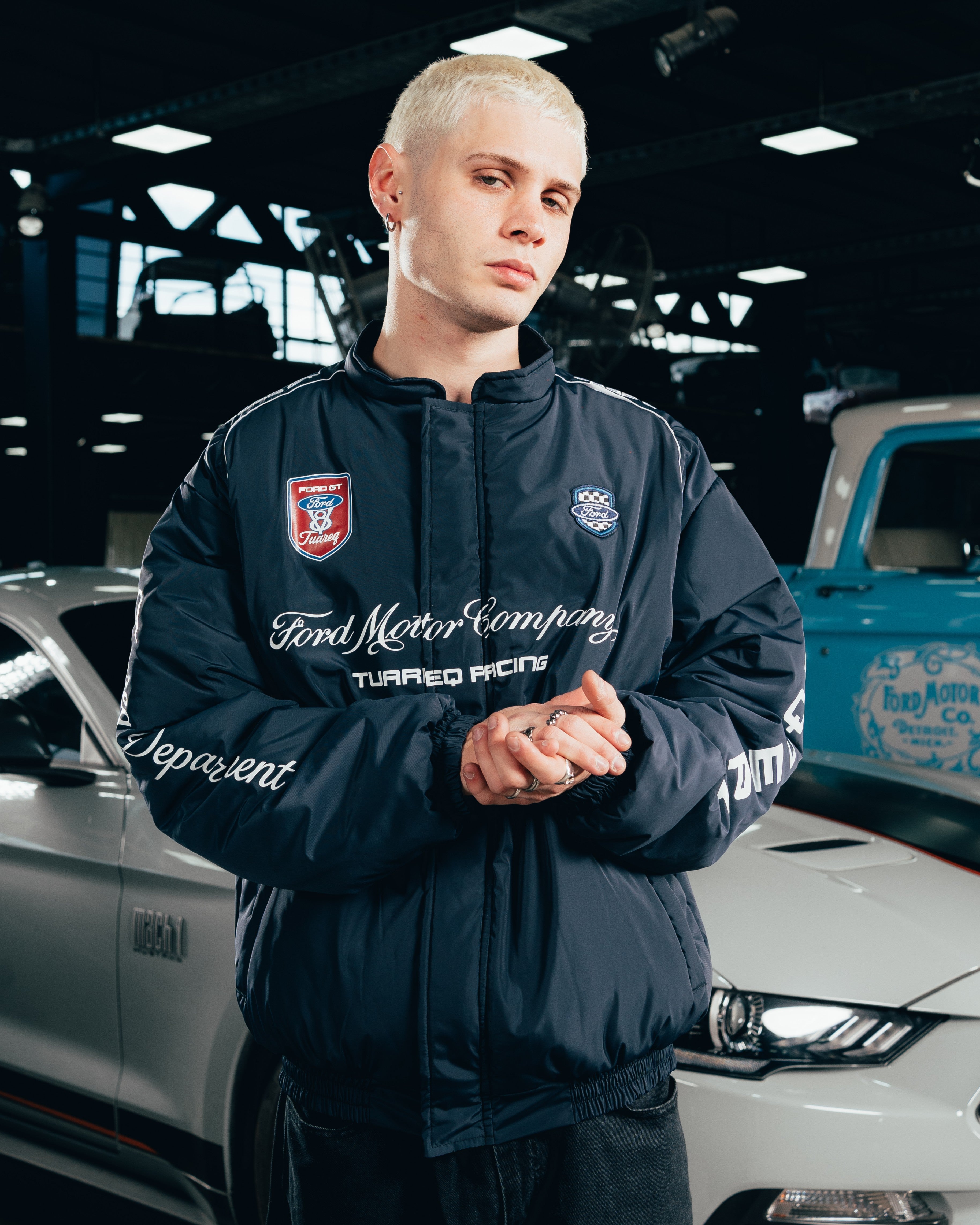 CAMPERA PUFFER [ FORD ] NASCAR BLUE