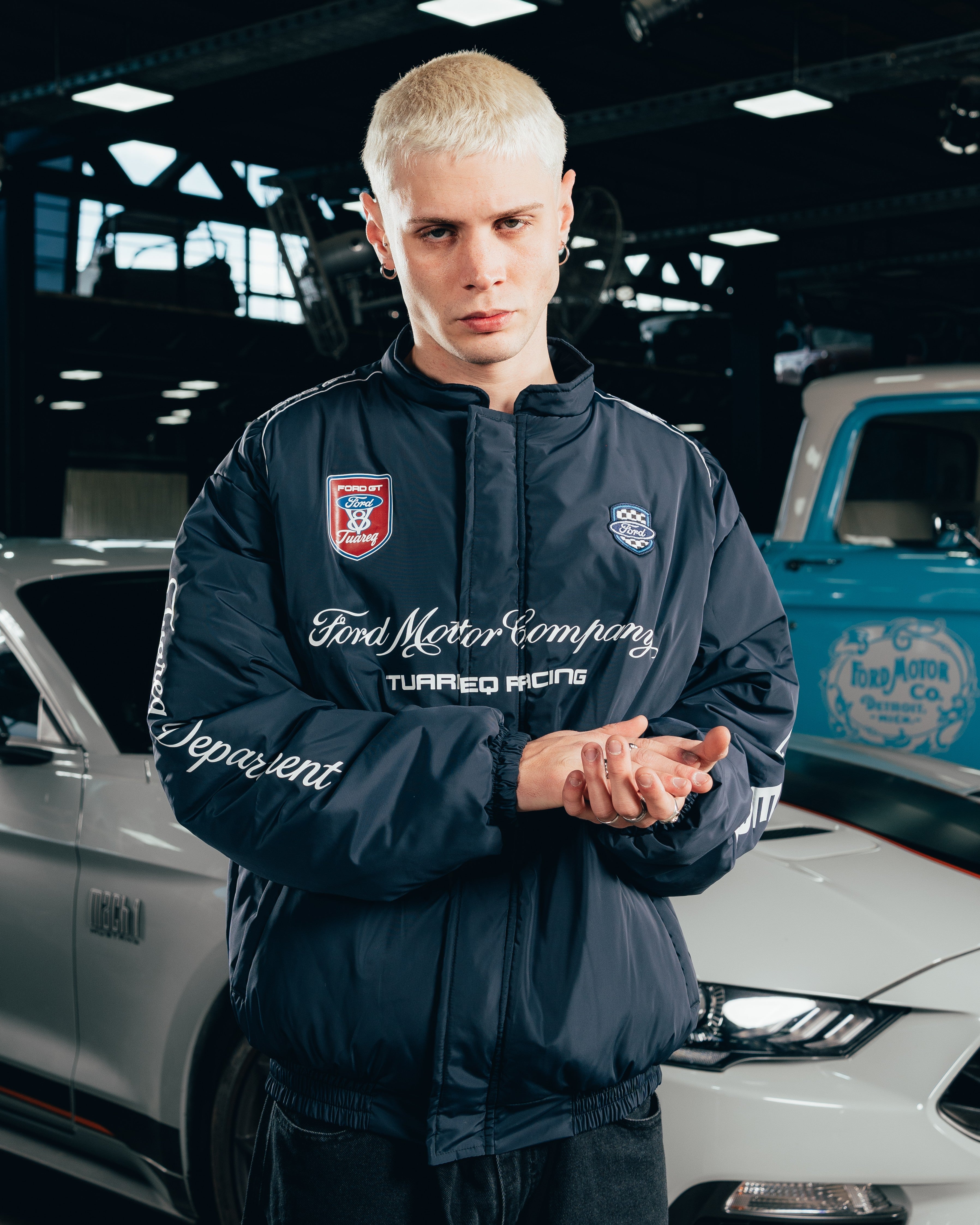CAMPERA PUFFER [ FORD ] NASCAR BLUE
