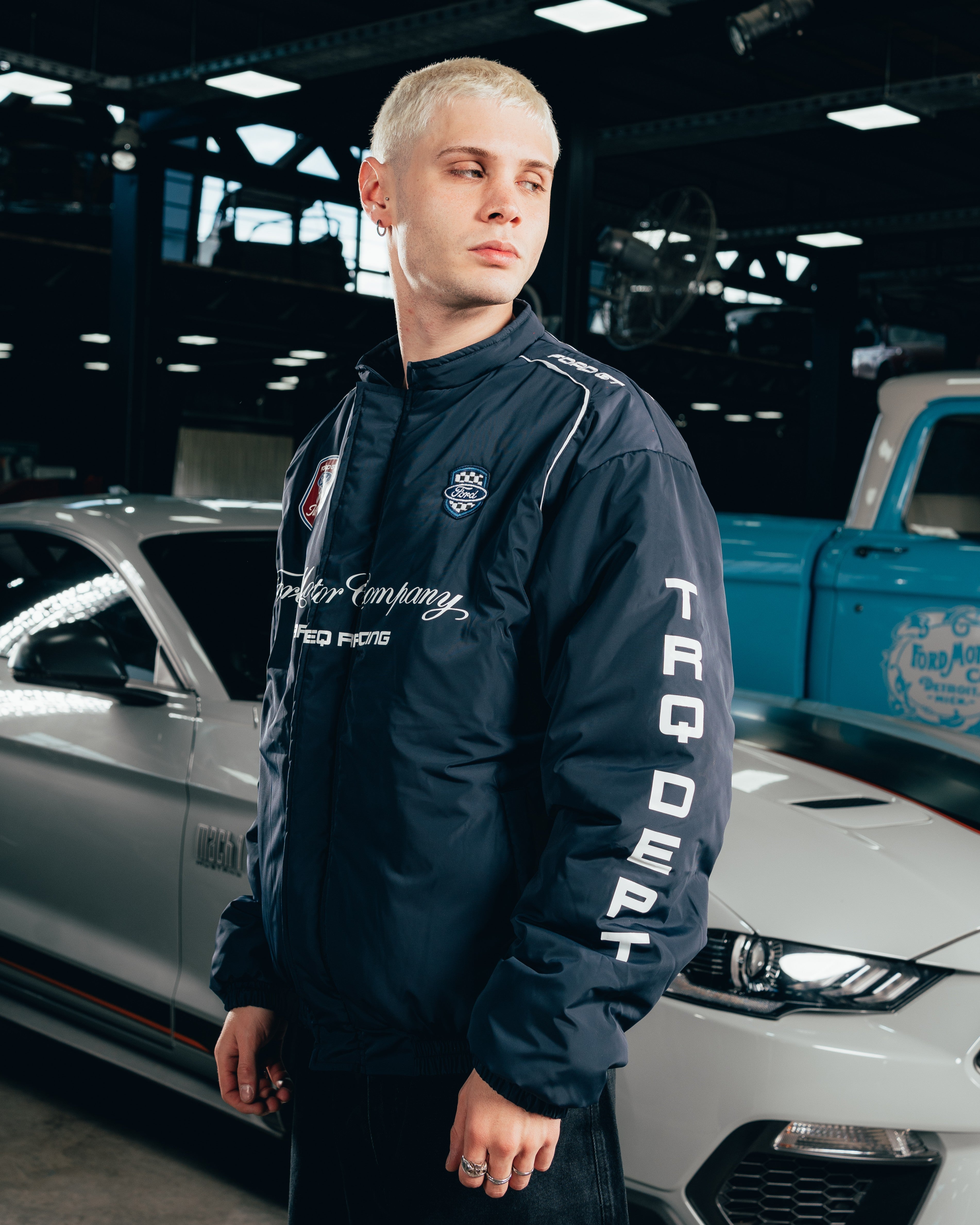 CAMPERA PUFFER [ FORD ] NASCAR BLUE
