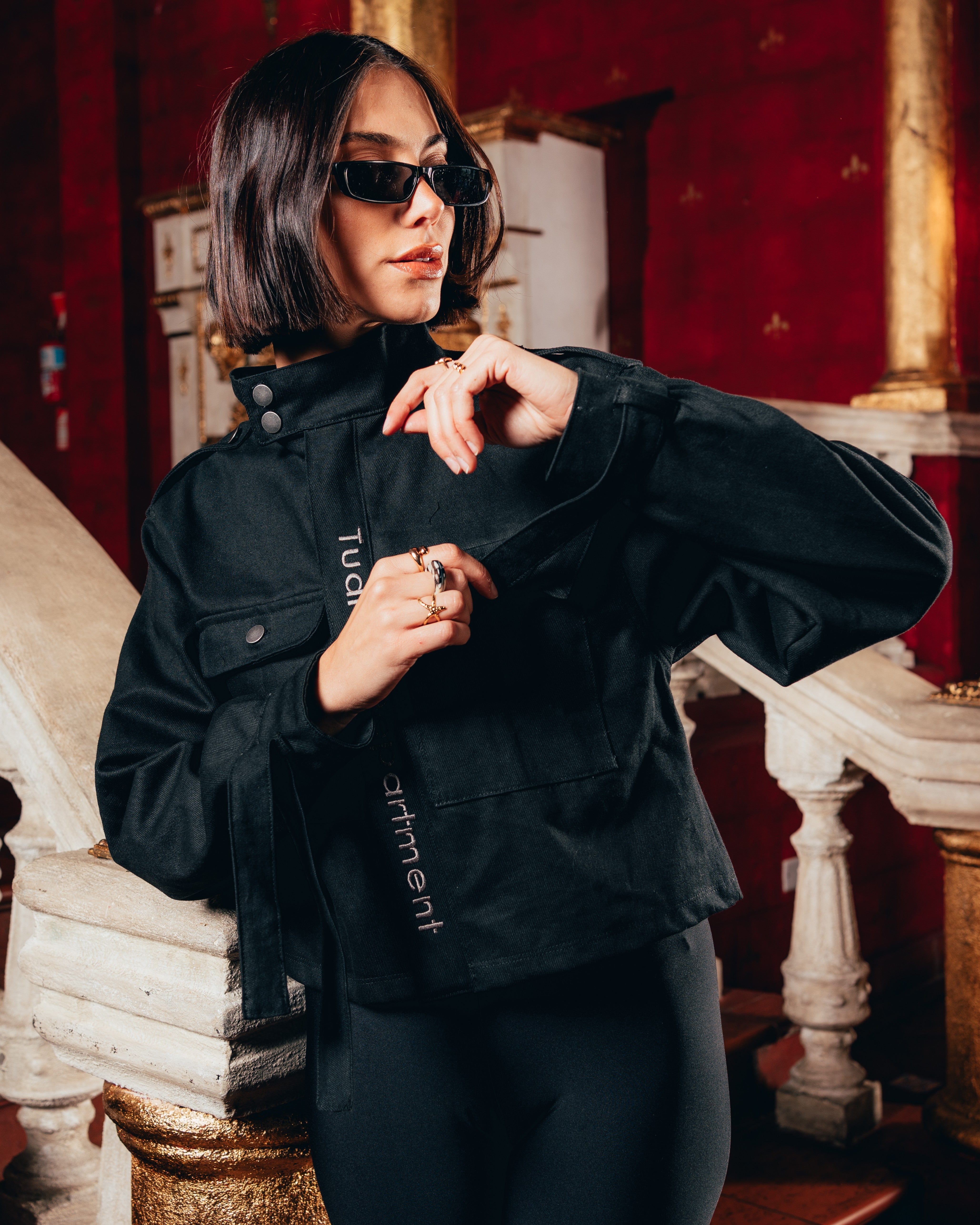 CAMPERA KATAFE SEMI-BOXY [ B2B ] STAR BLACK