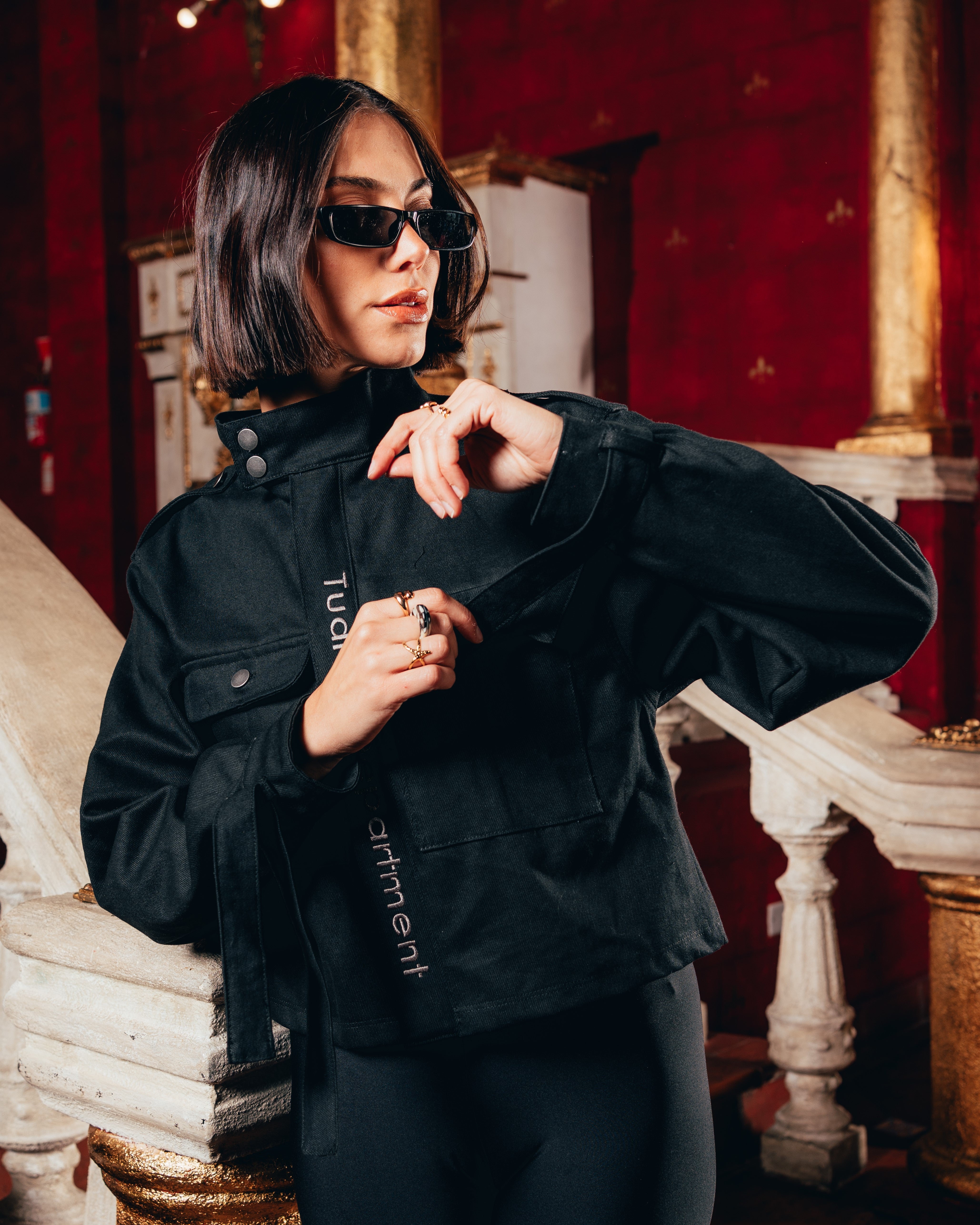 CAMPERA KATAFE SEMI-BOXY [ B2B ] STAR BLACK