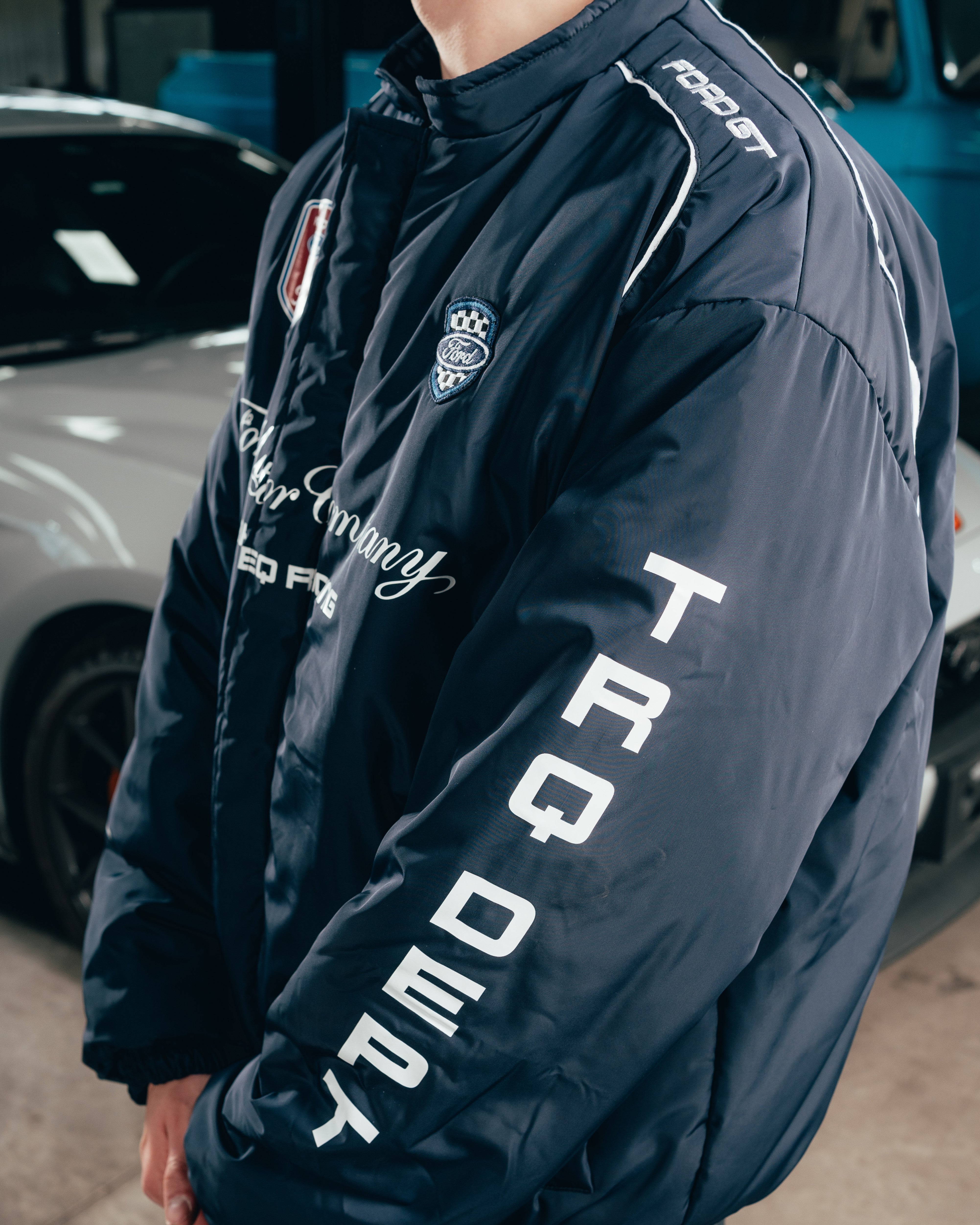 CAMPERA PUFFER [ FORD ] NASCAR BLUE