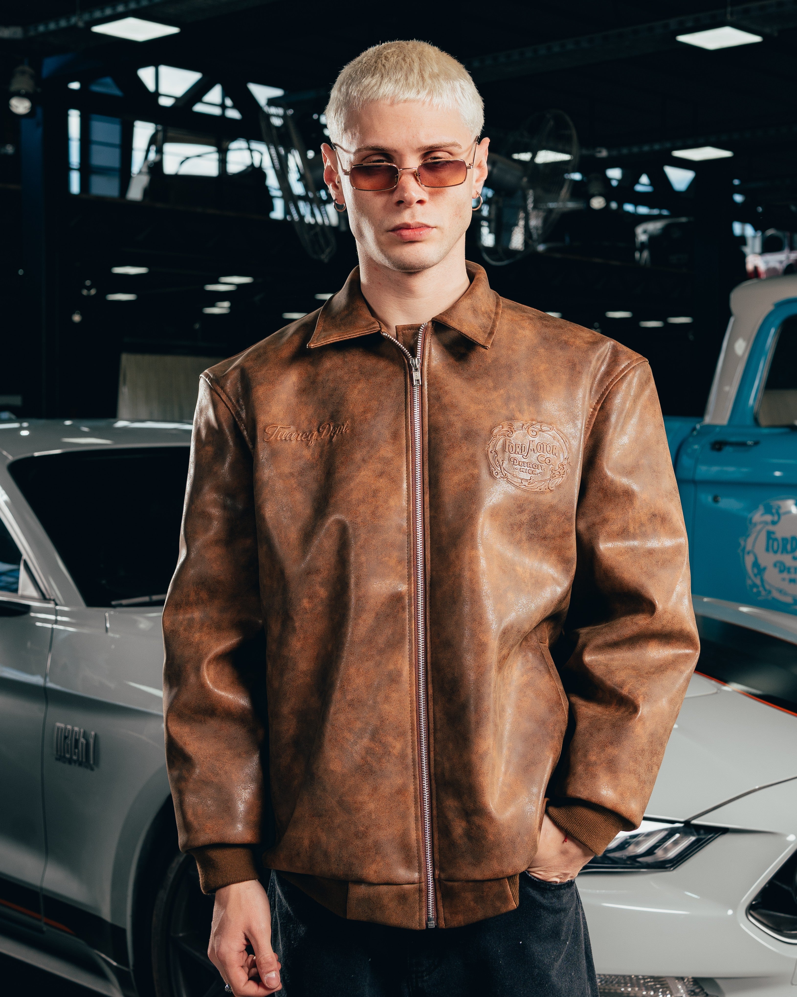 CAMPERA ECO-CUERO [ FORD ] RETRO