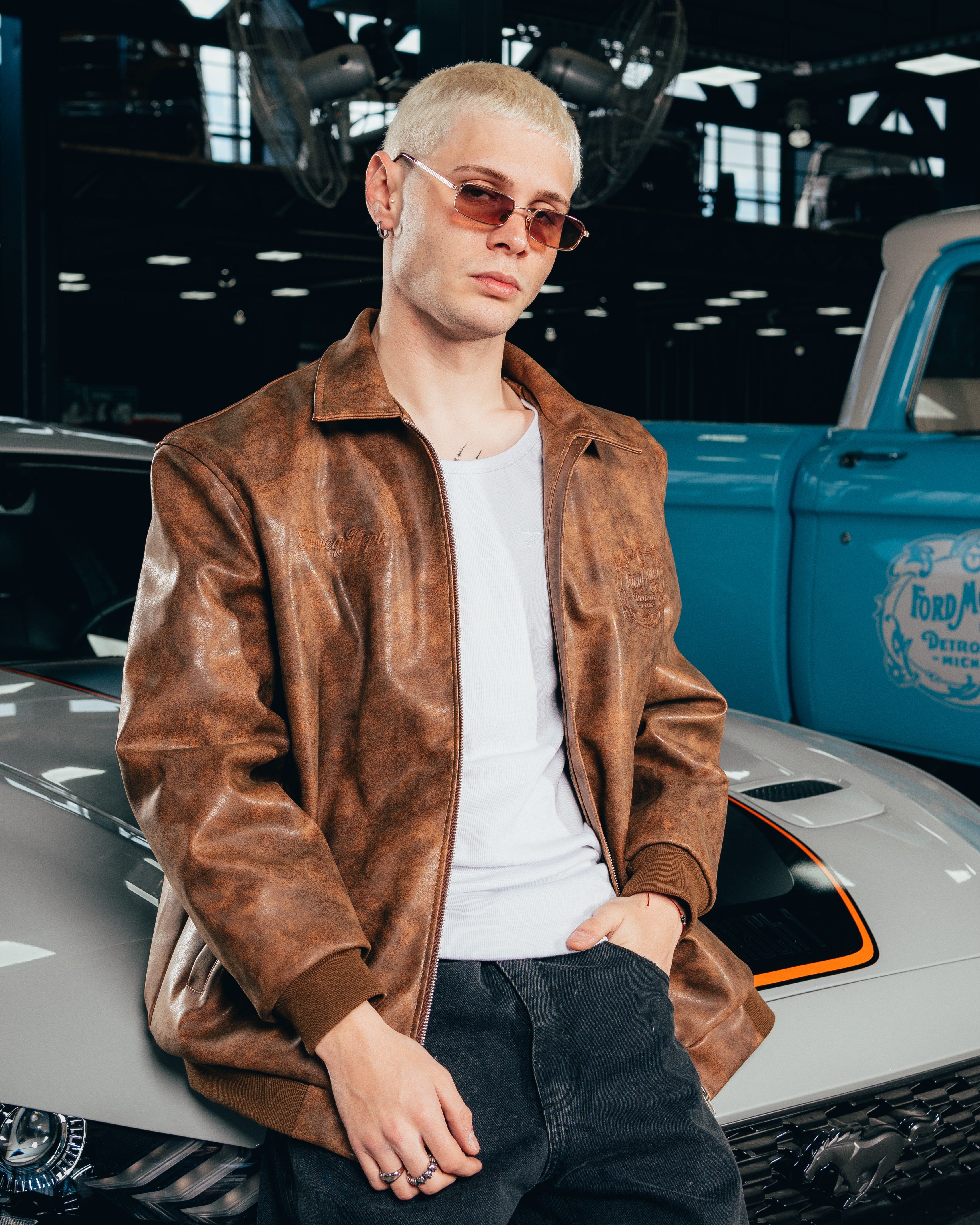 CAMPERA ECO-CUERO [ FORD ] RETRO